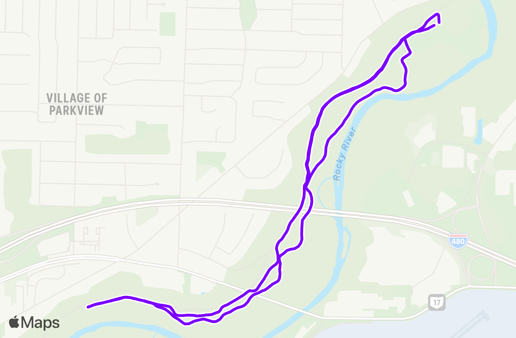 Run route map
