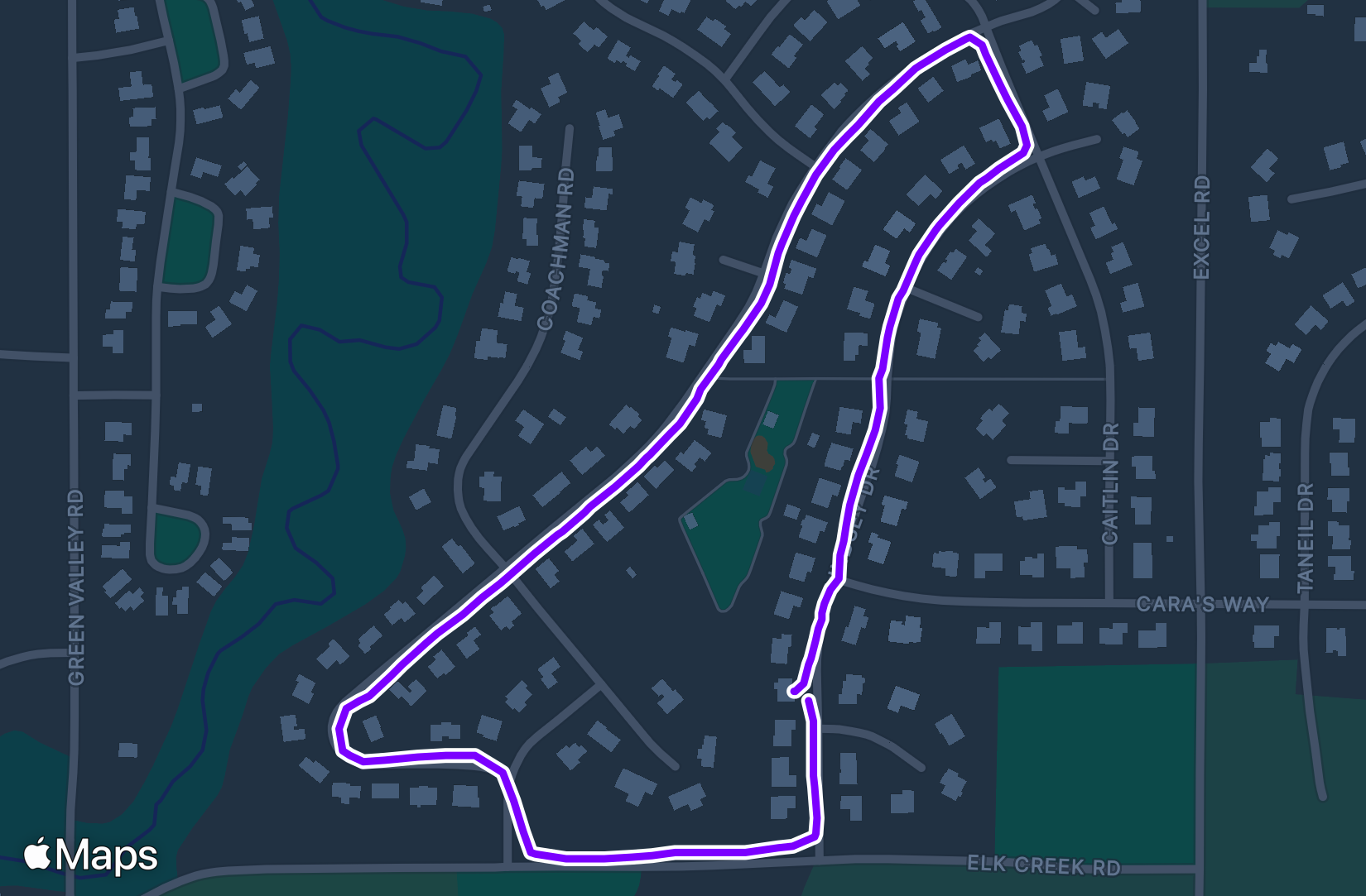 Run route map