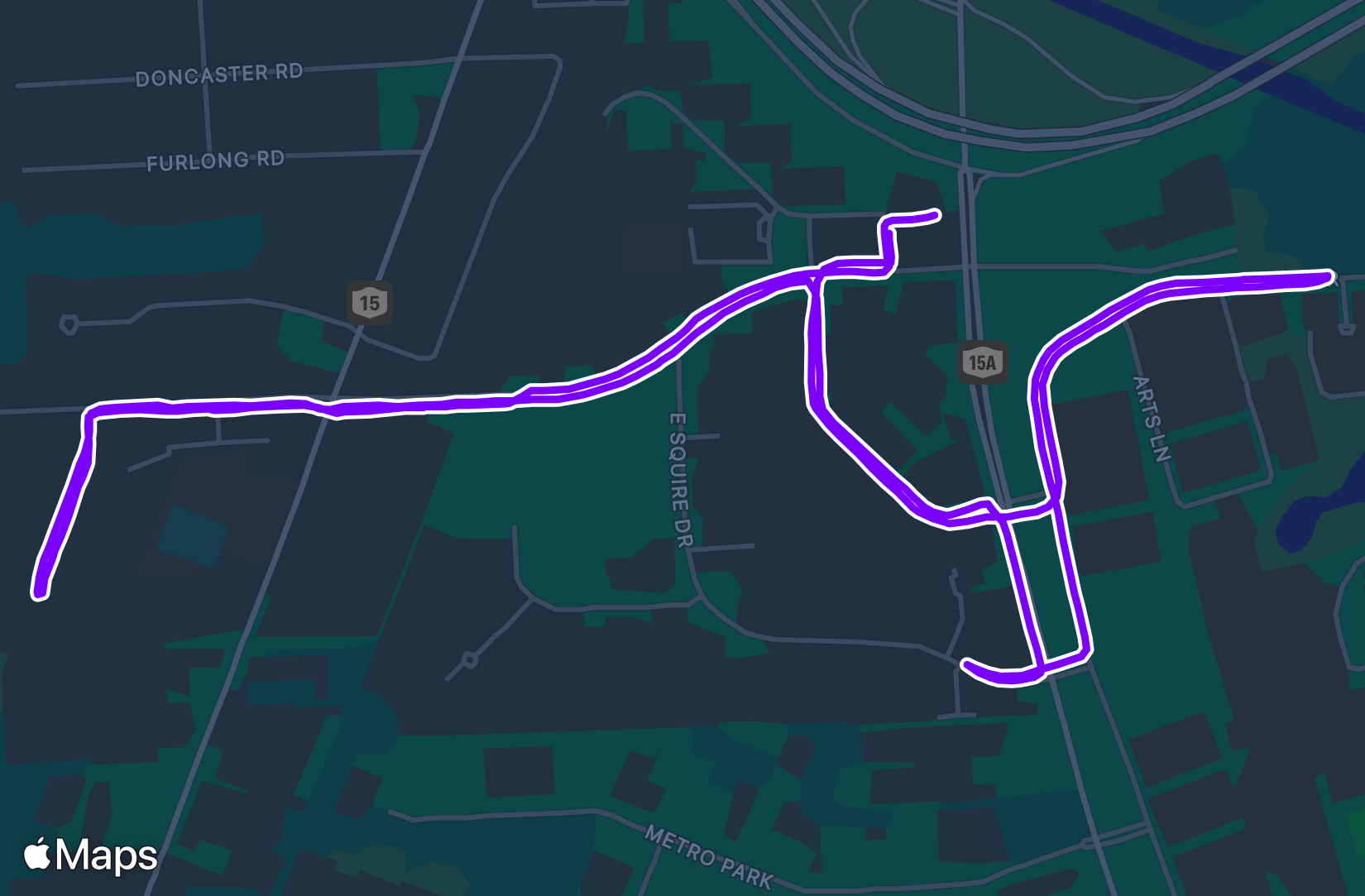 Run route map