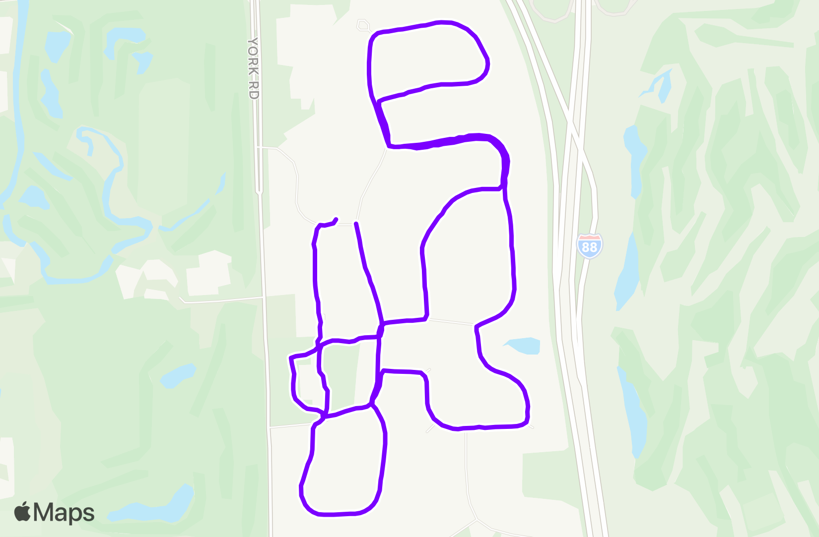 Run route map