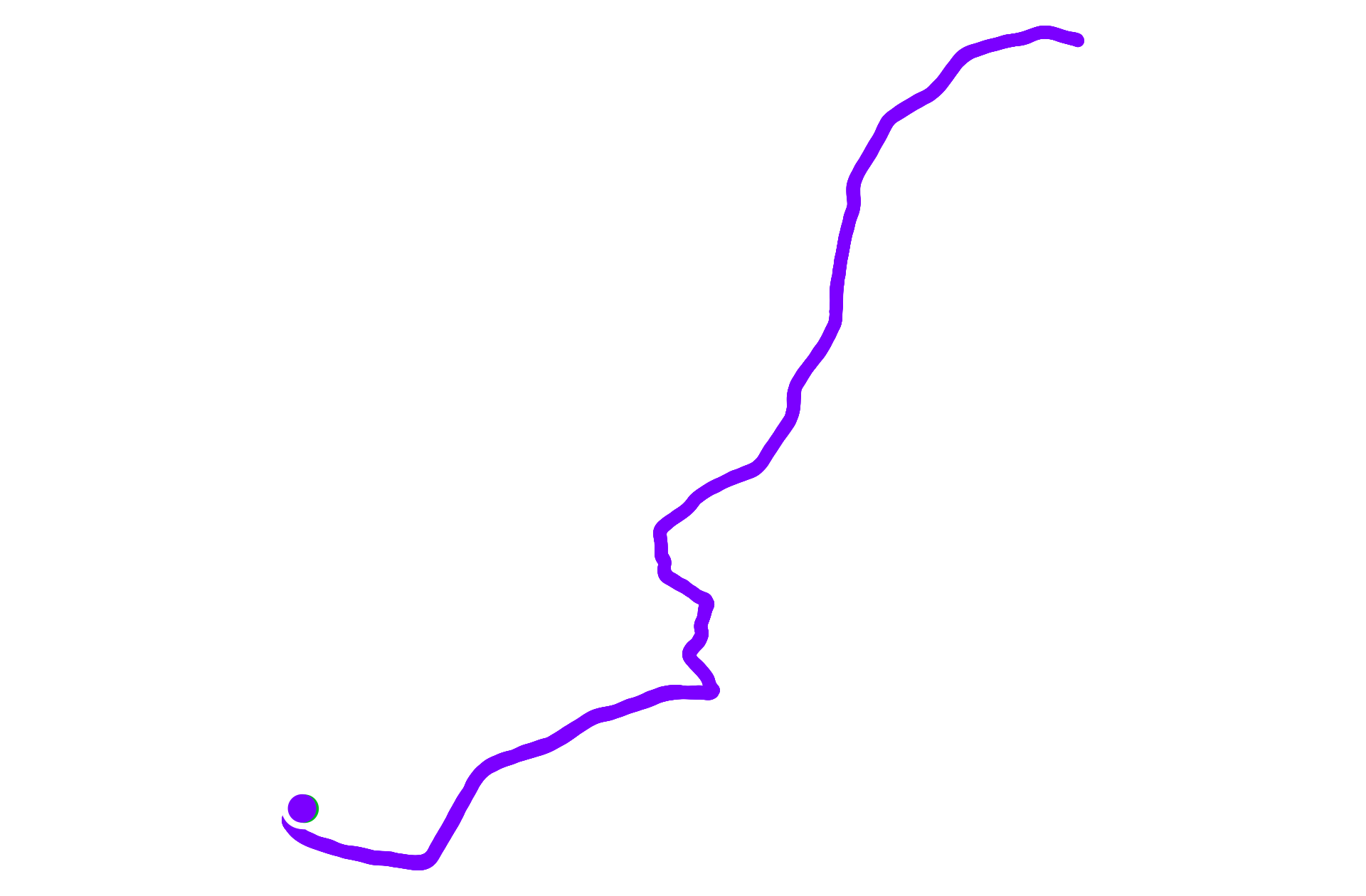 Run route map
