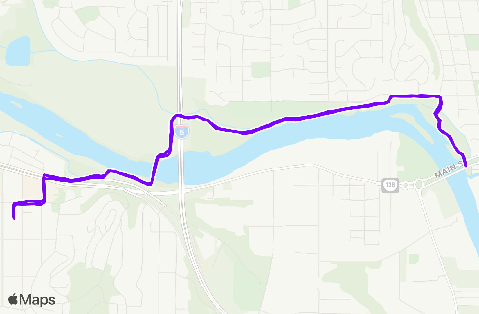 Run route map