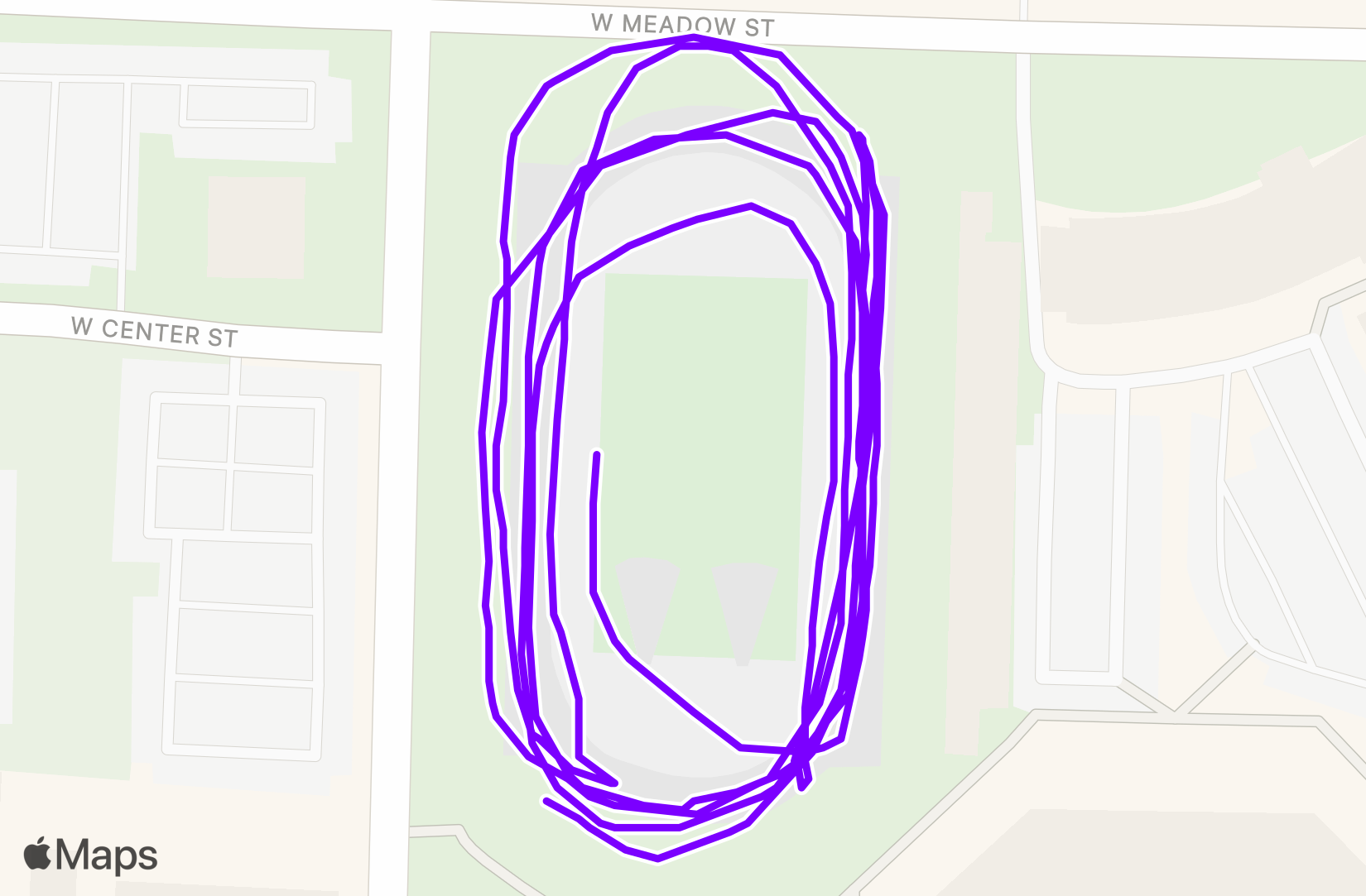 Run route map
