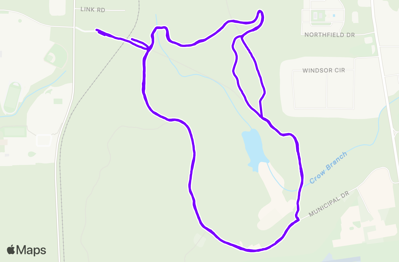 Run route map