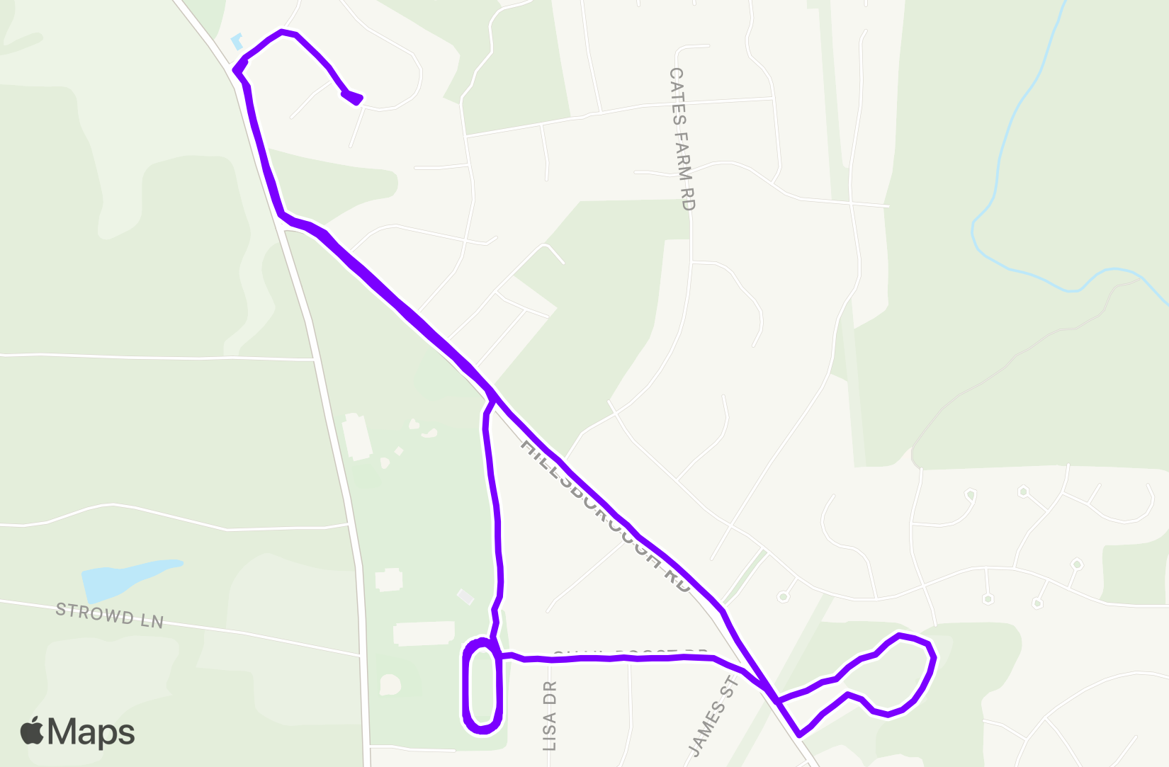 Run route map