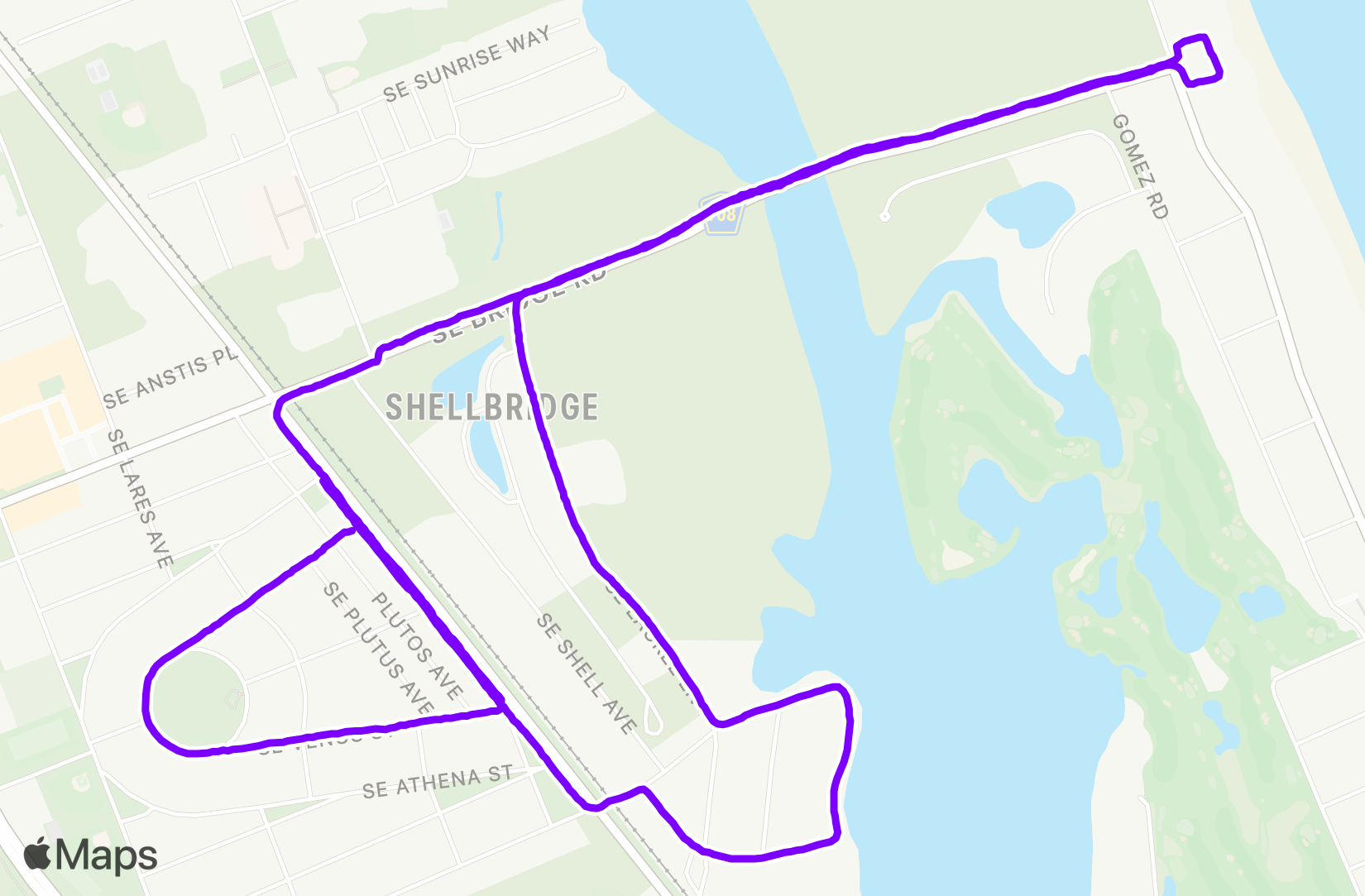 Run route map
