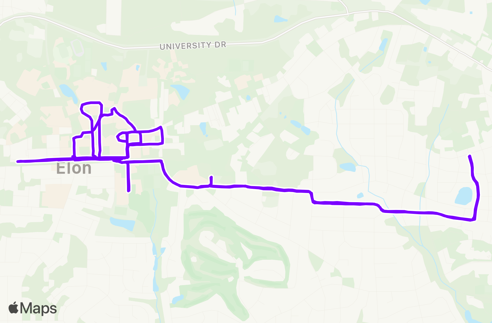 Run route map