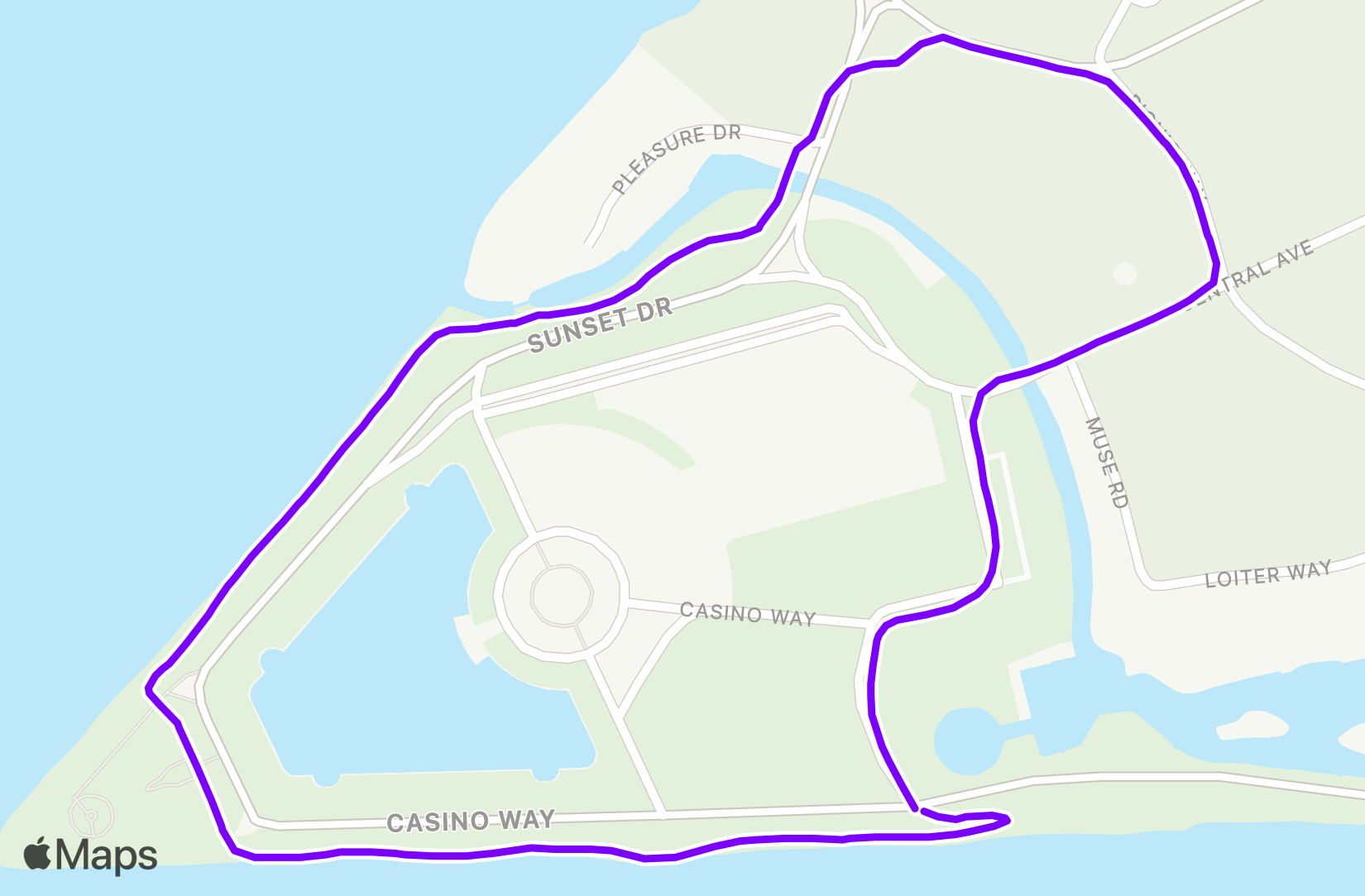 Run route map