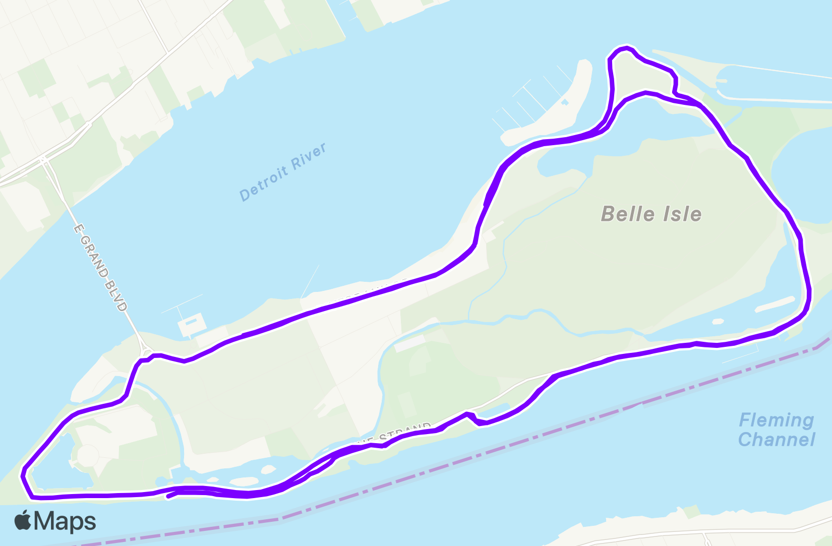 Run route map