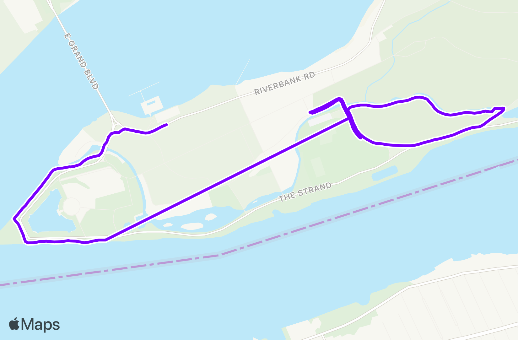 Run route map