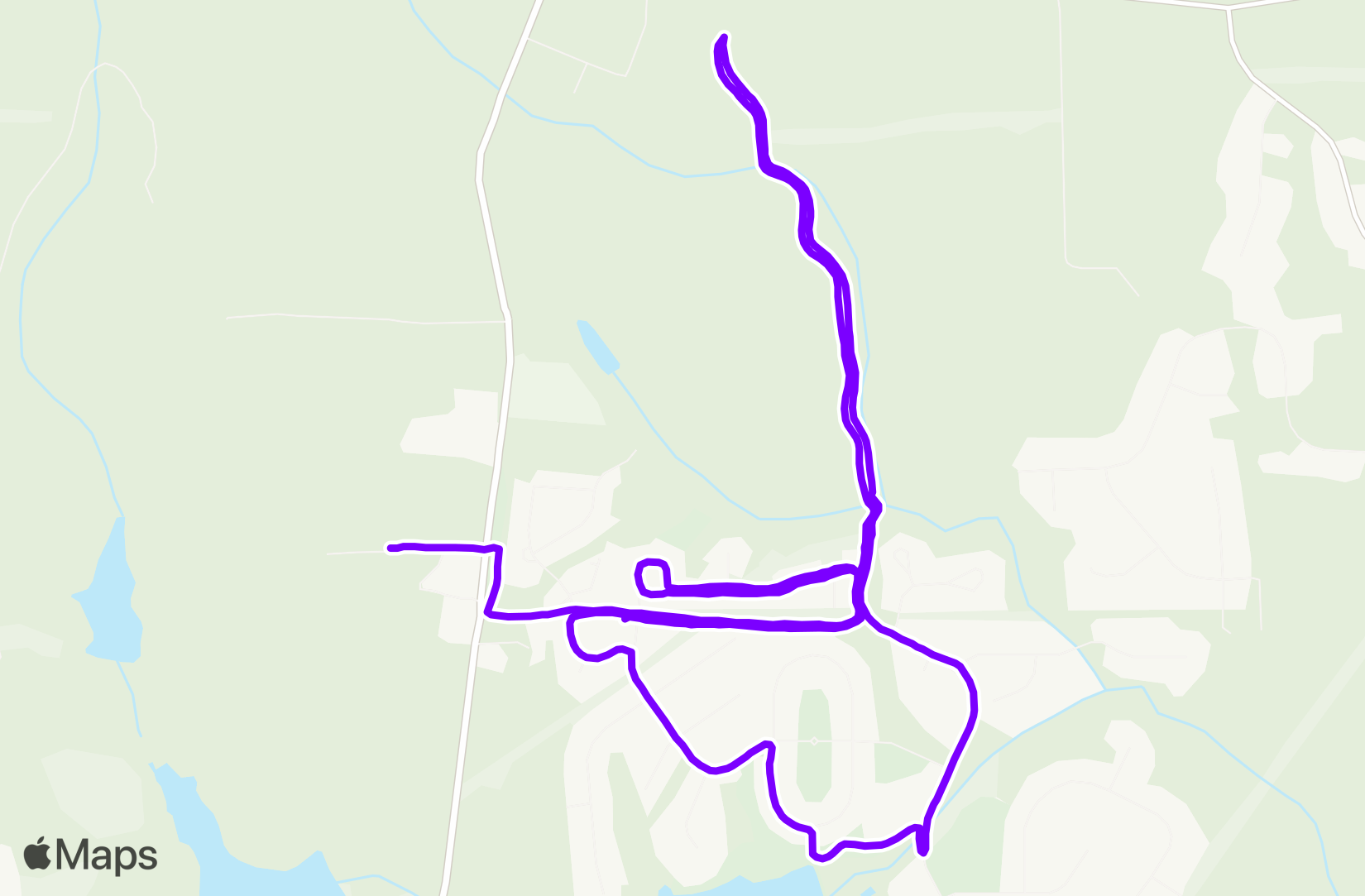 Run route map