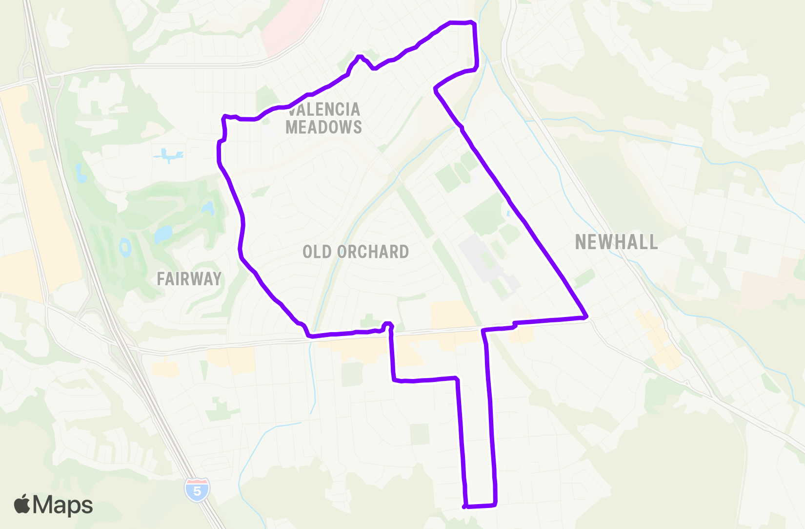 Run route map
