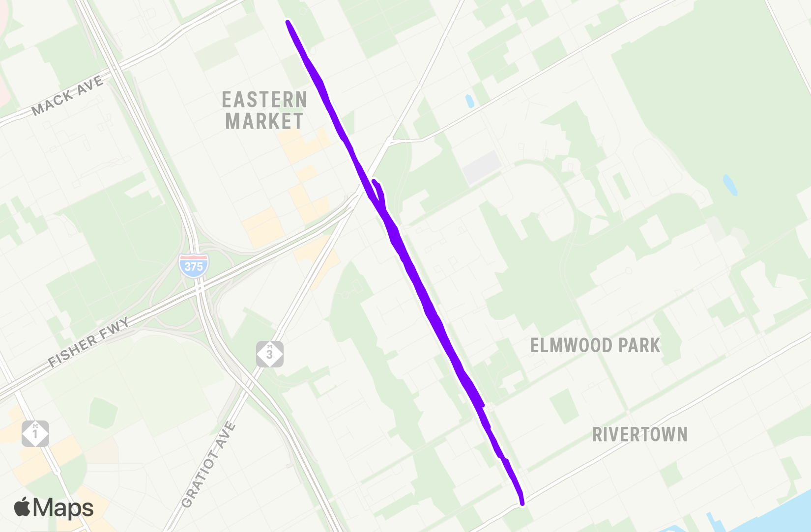 Run route map