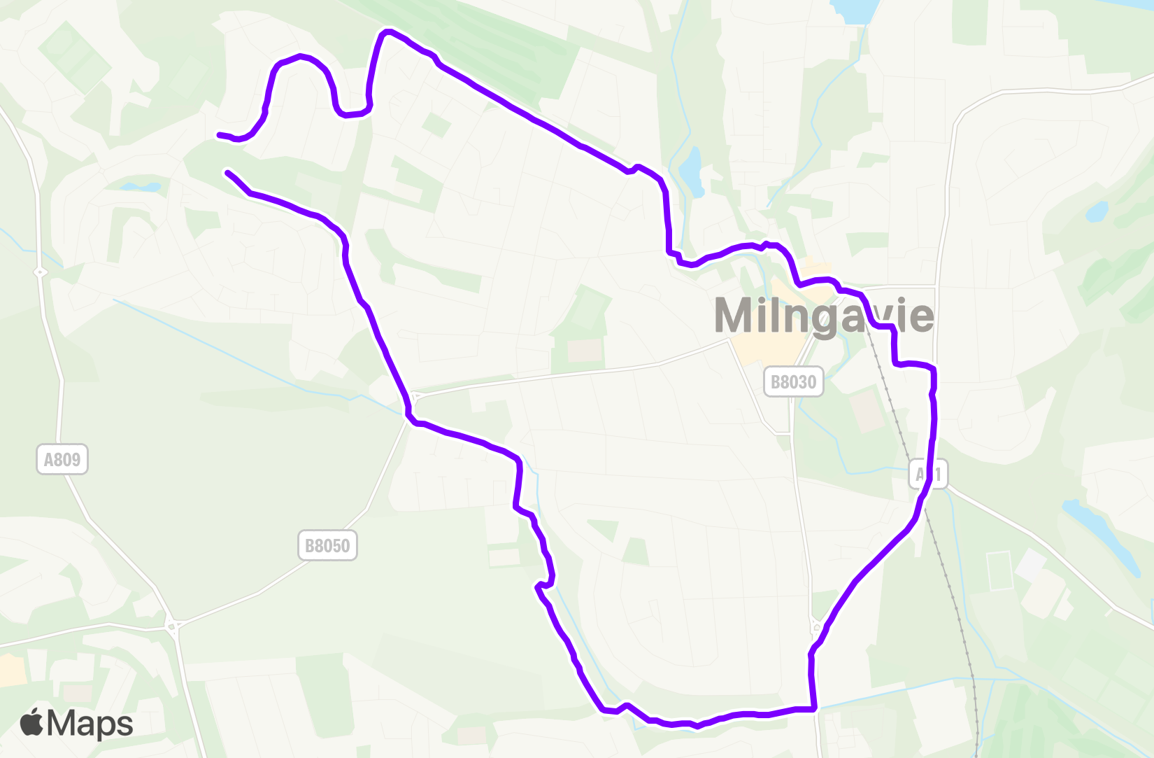 Run route map