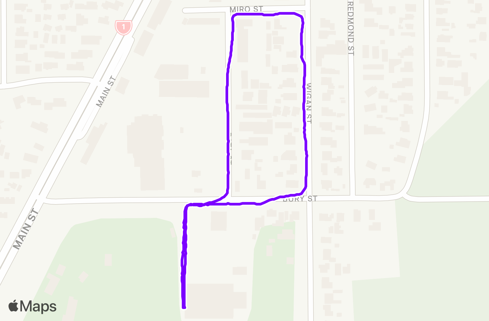 Run route map