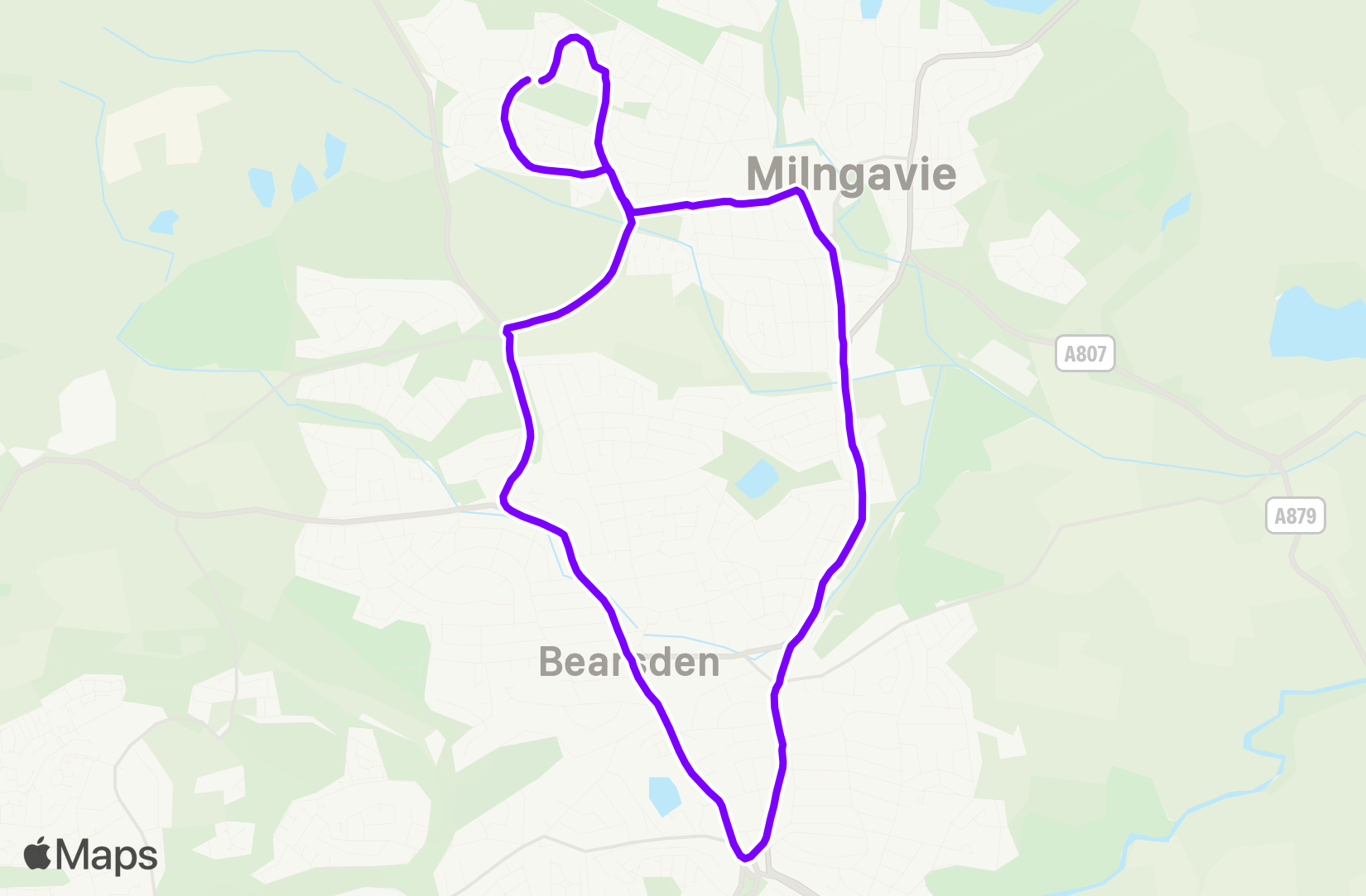 Run route map