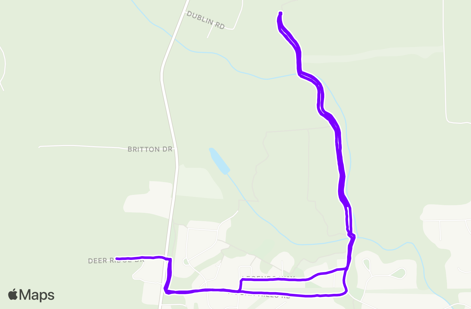 Run route map