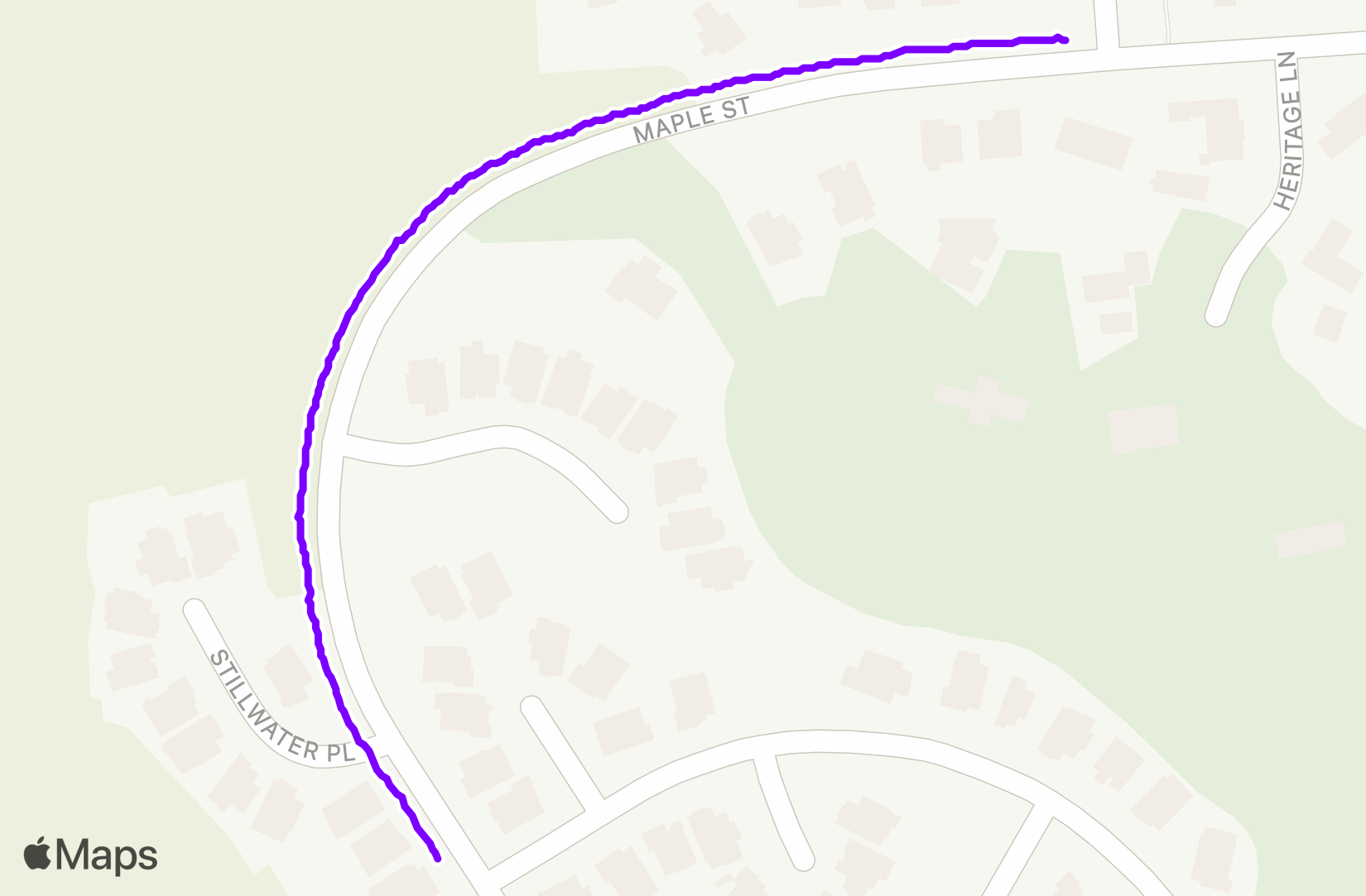 Walk route map