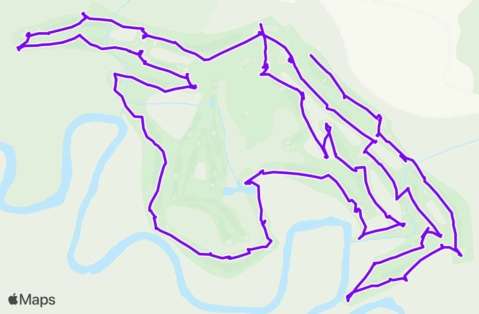 Walk route map