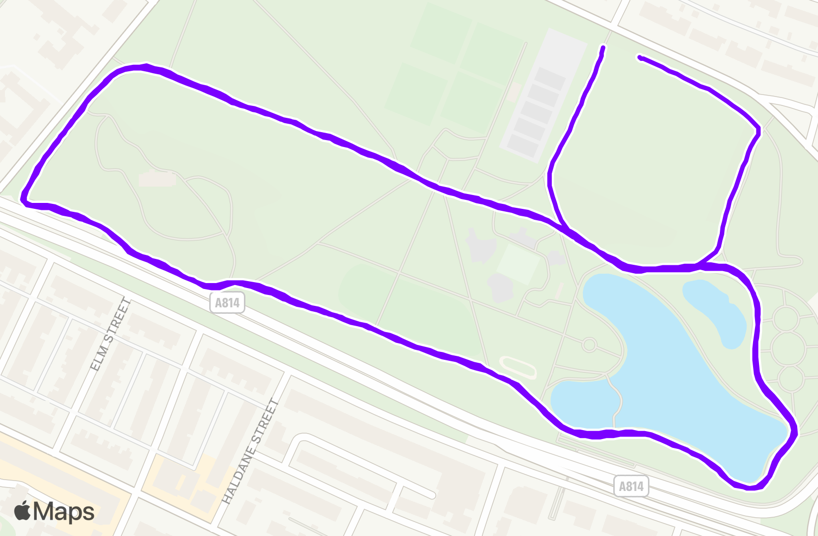 Run route map