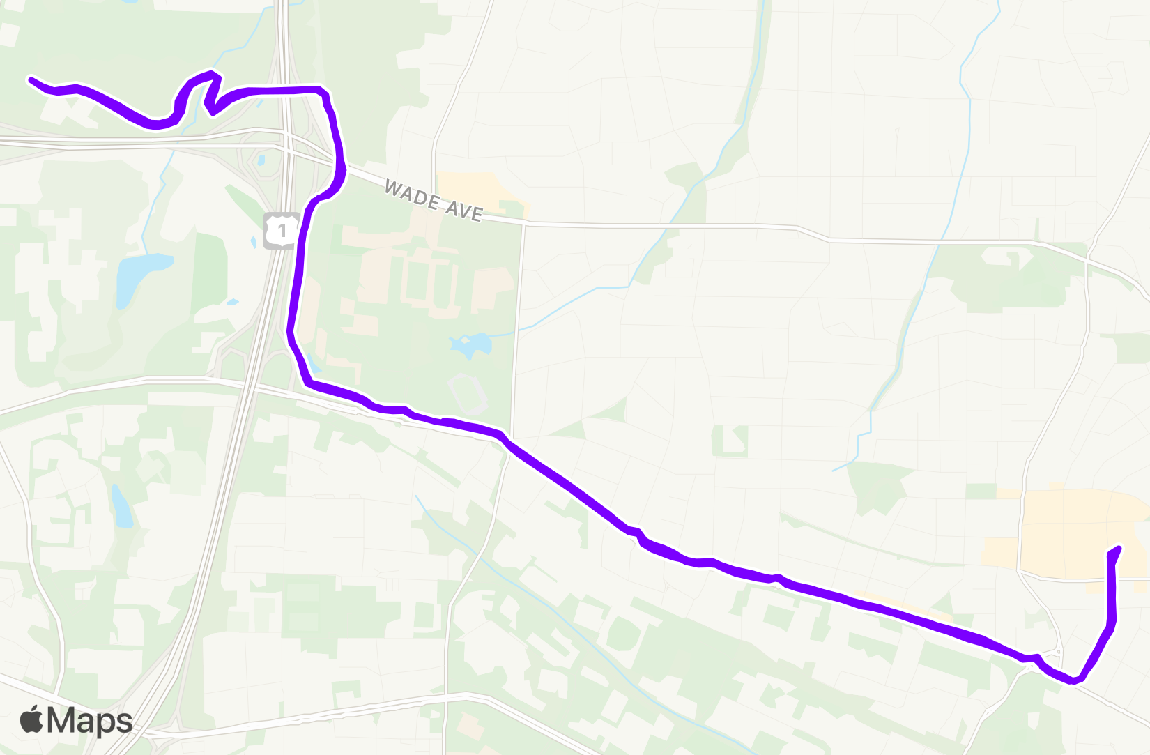 Run route map
