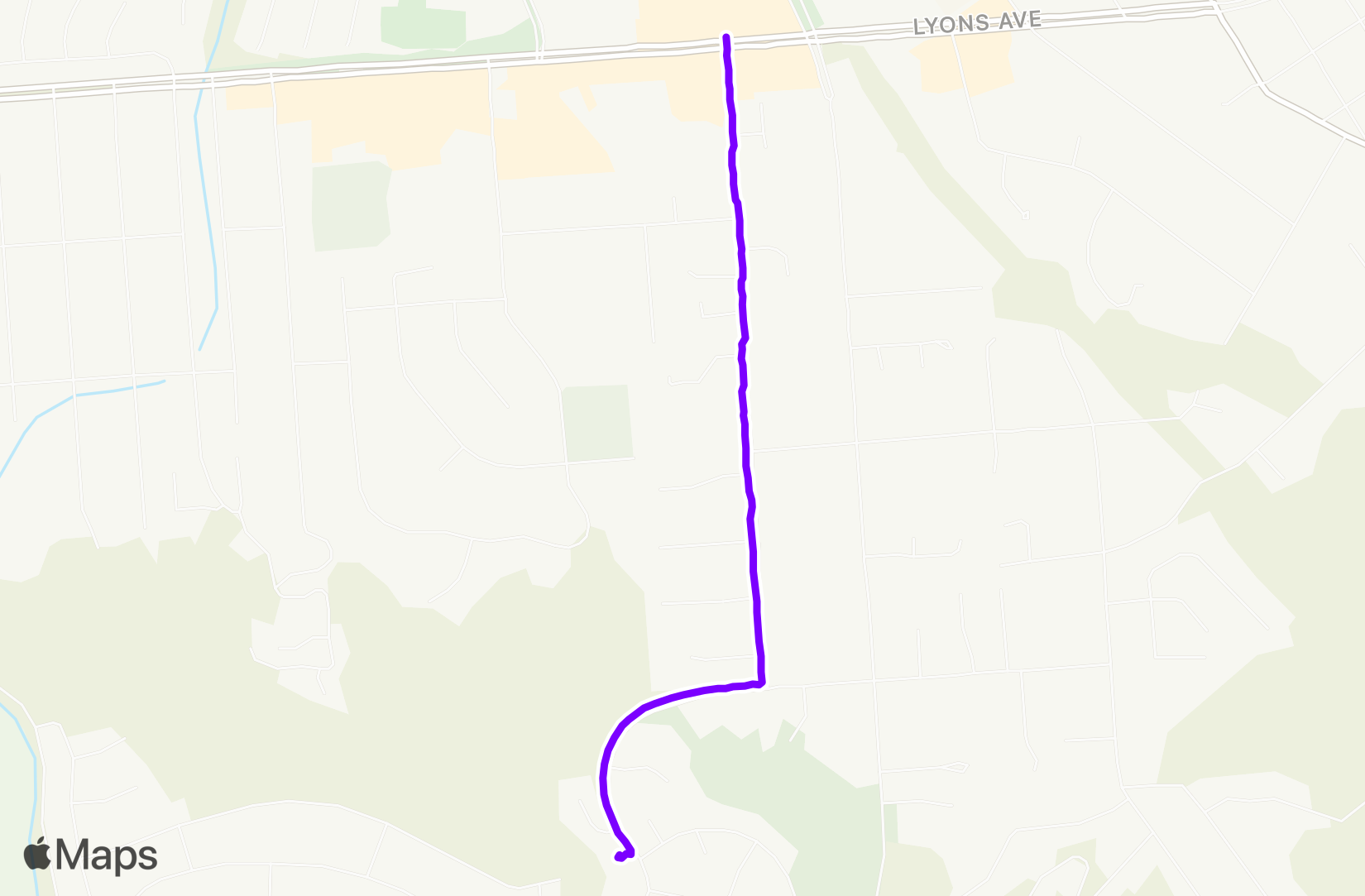 Walk route map