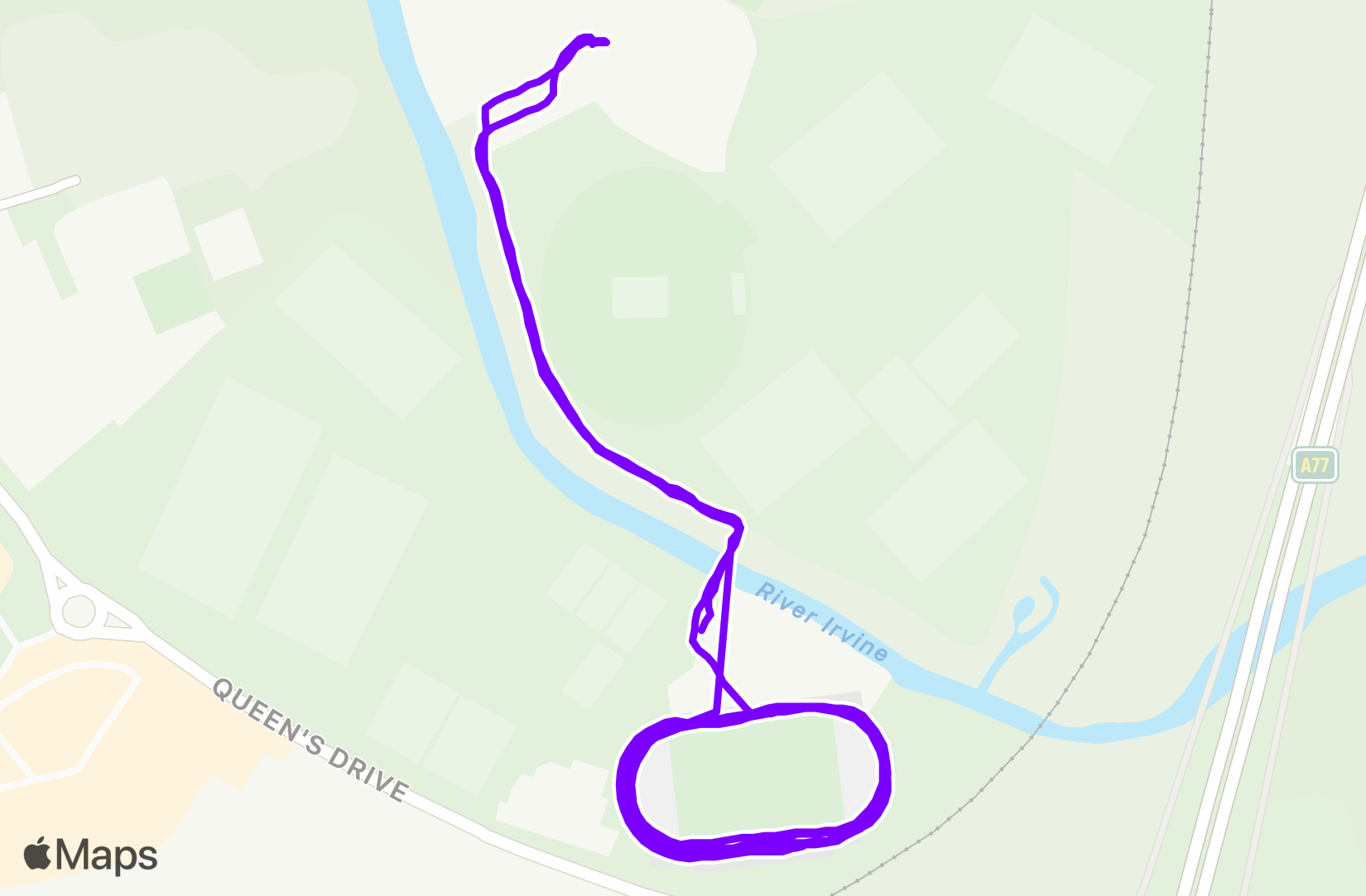 Run route map