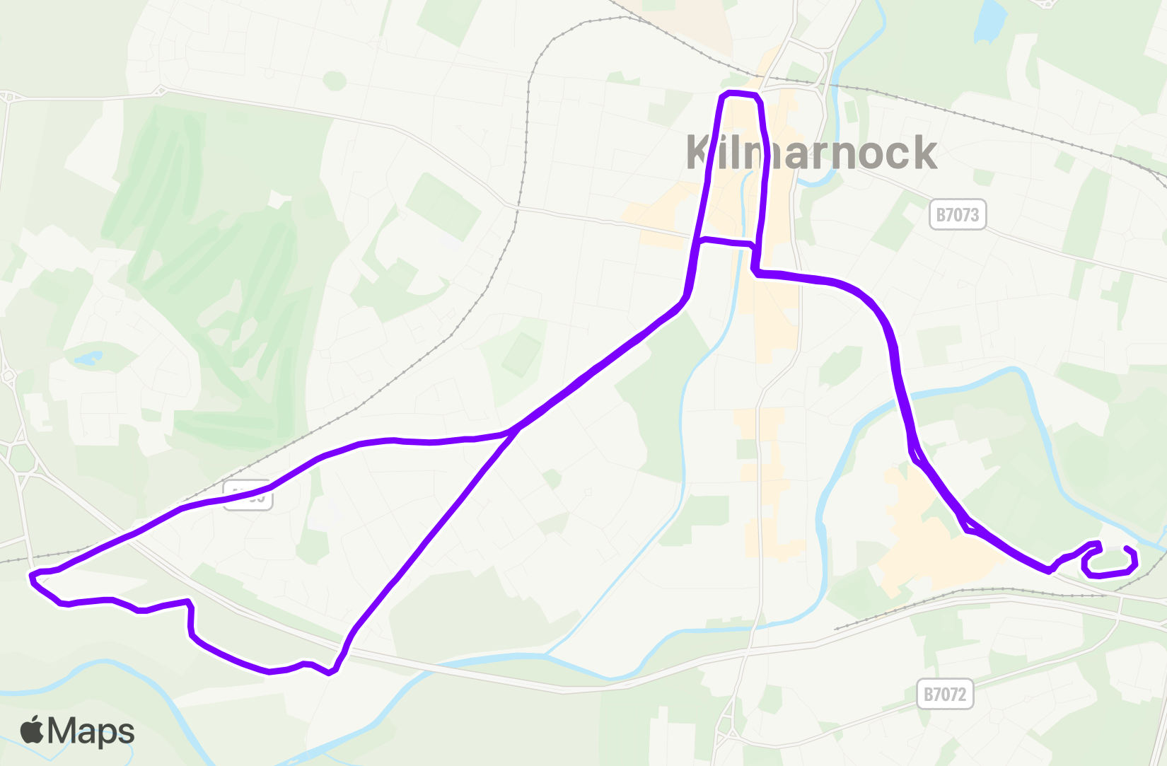 Run route map