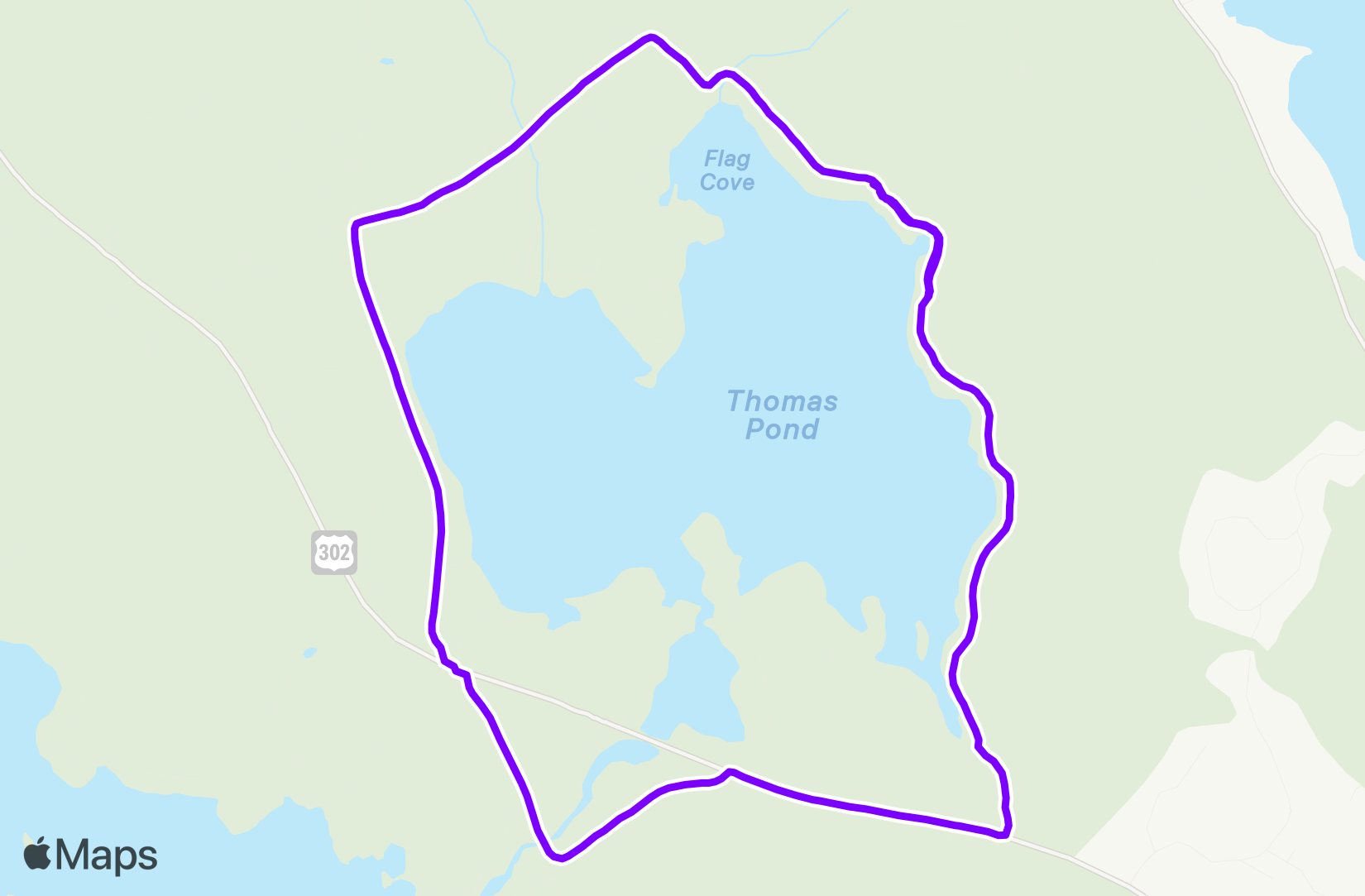Run route map