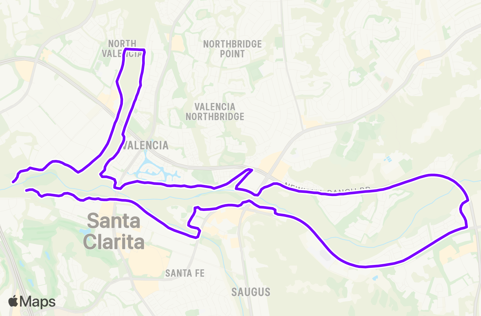 Run route map