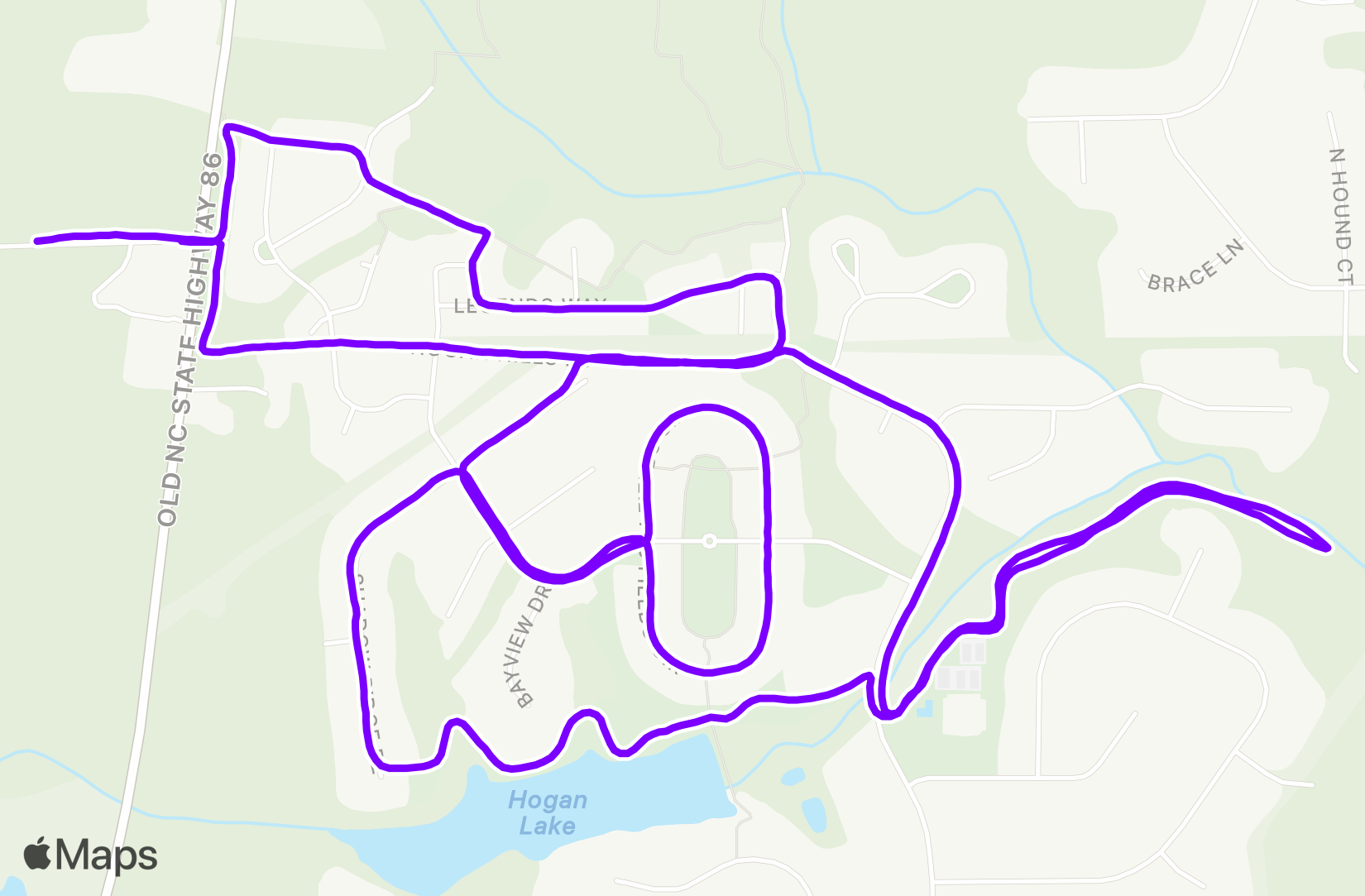 Run route map