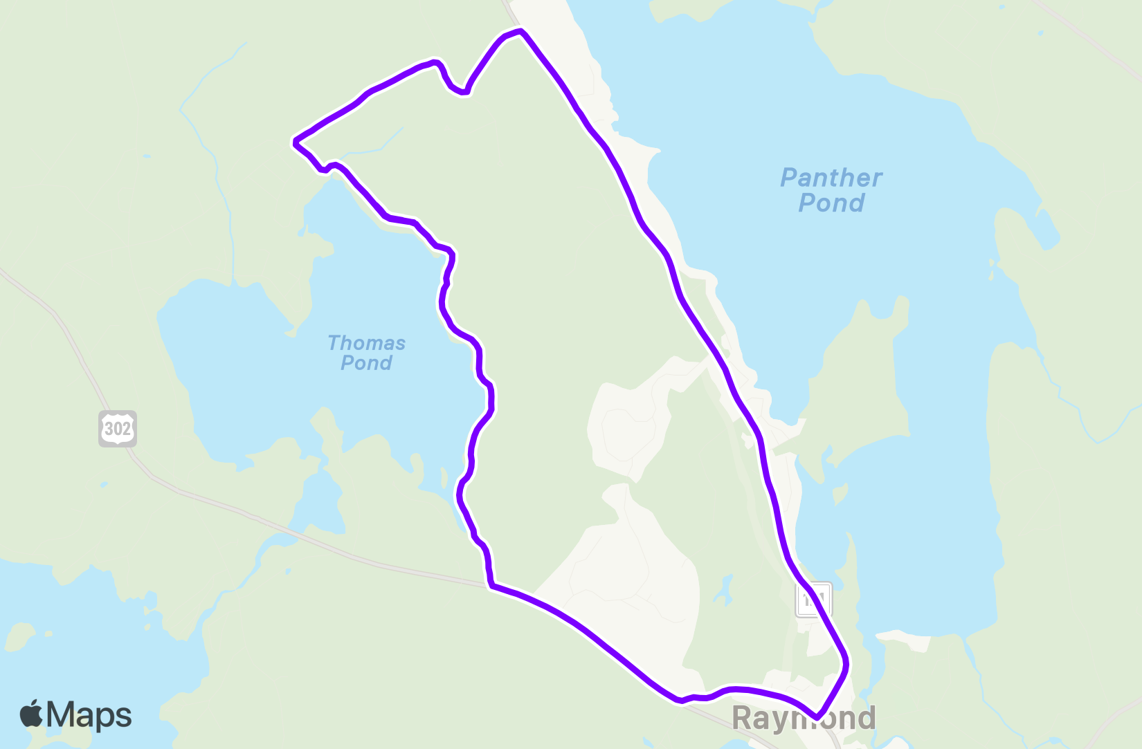 Run route map