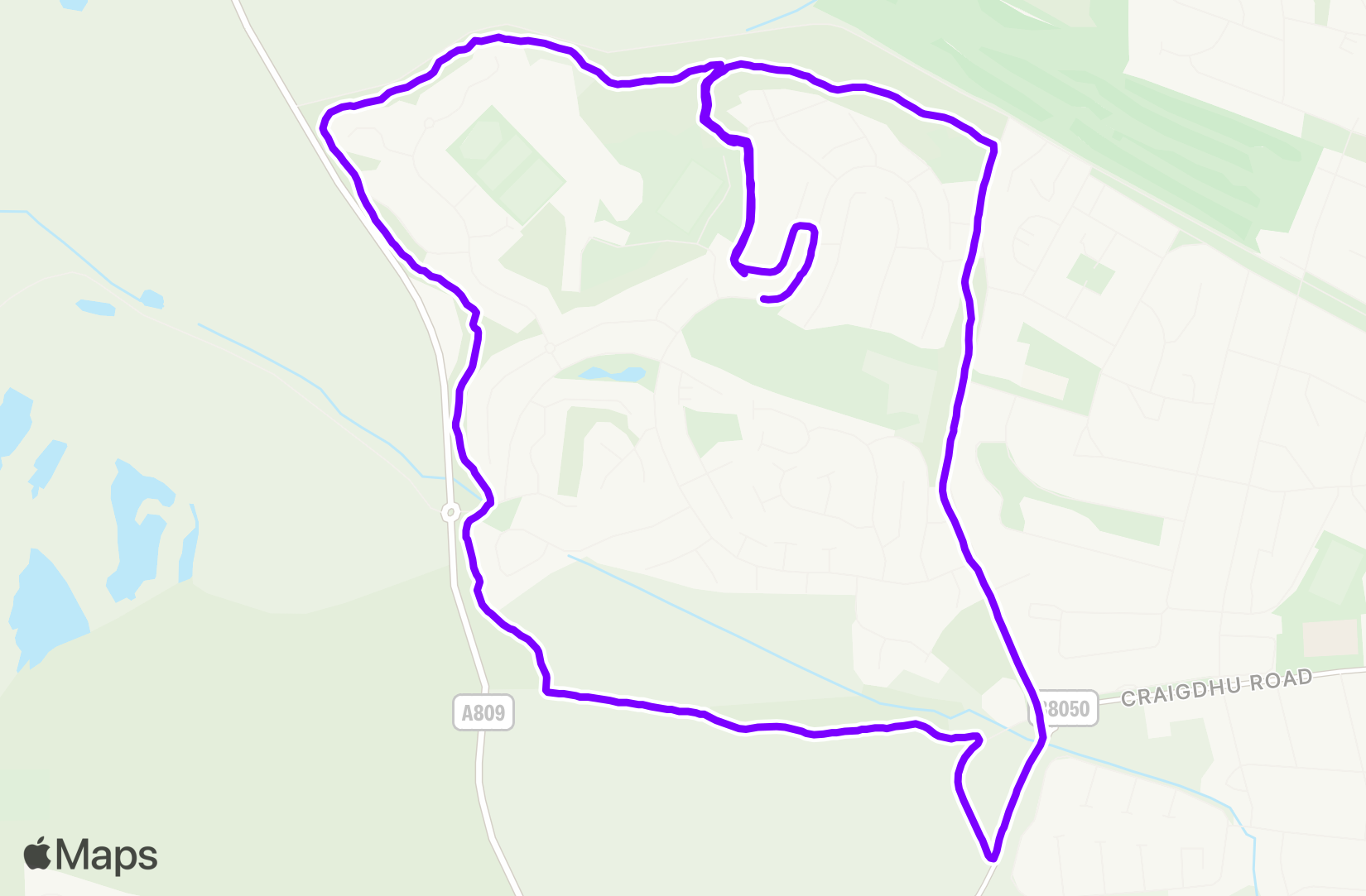 Run route map