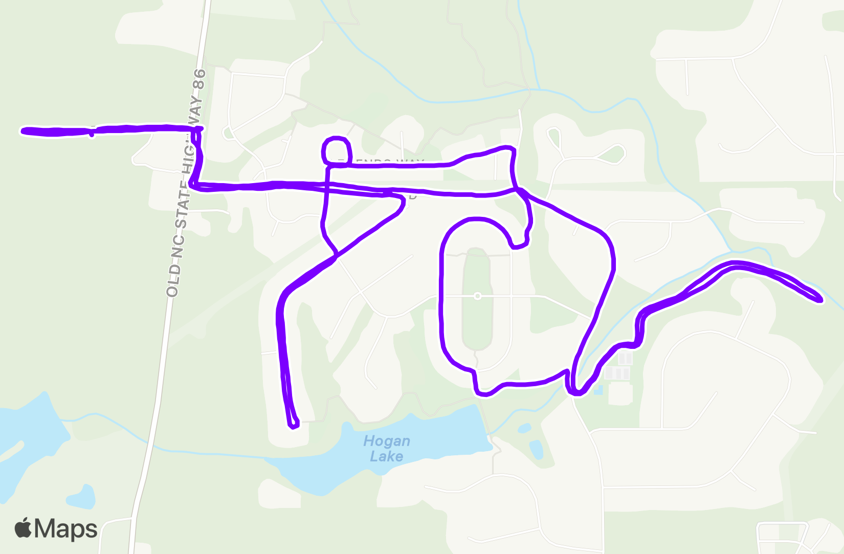 Run route map