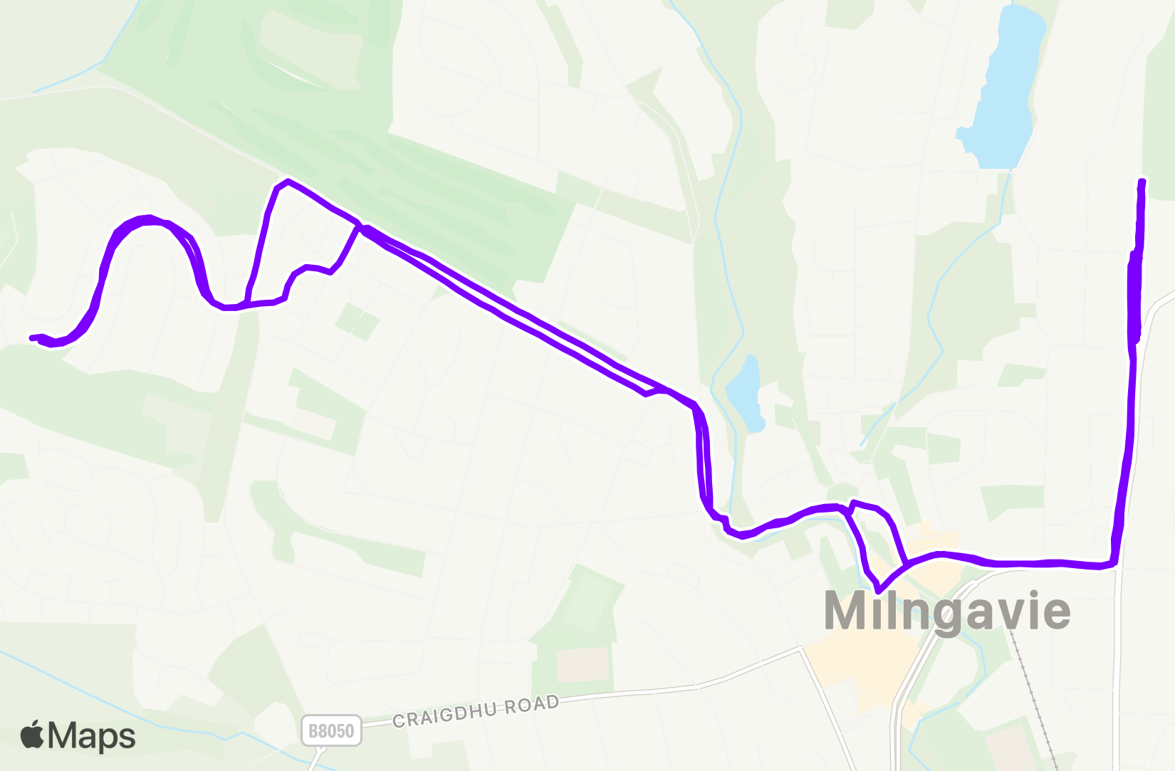 Run route map