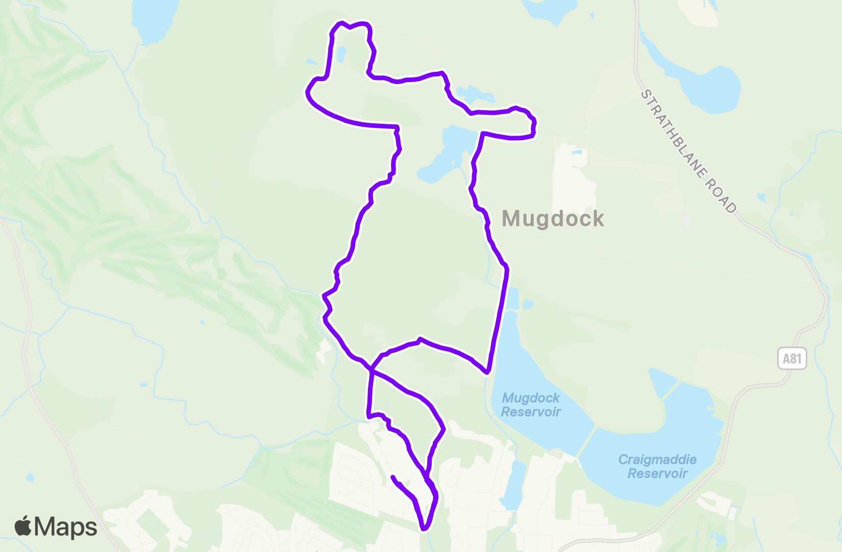 Run route map