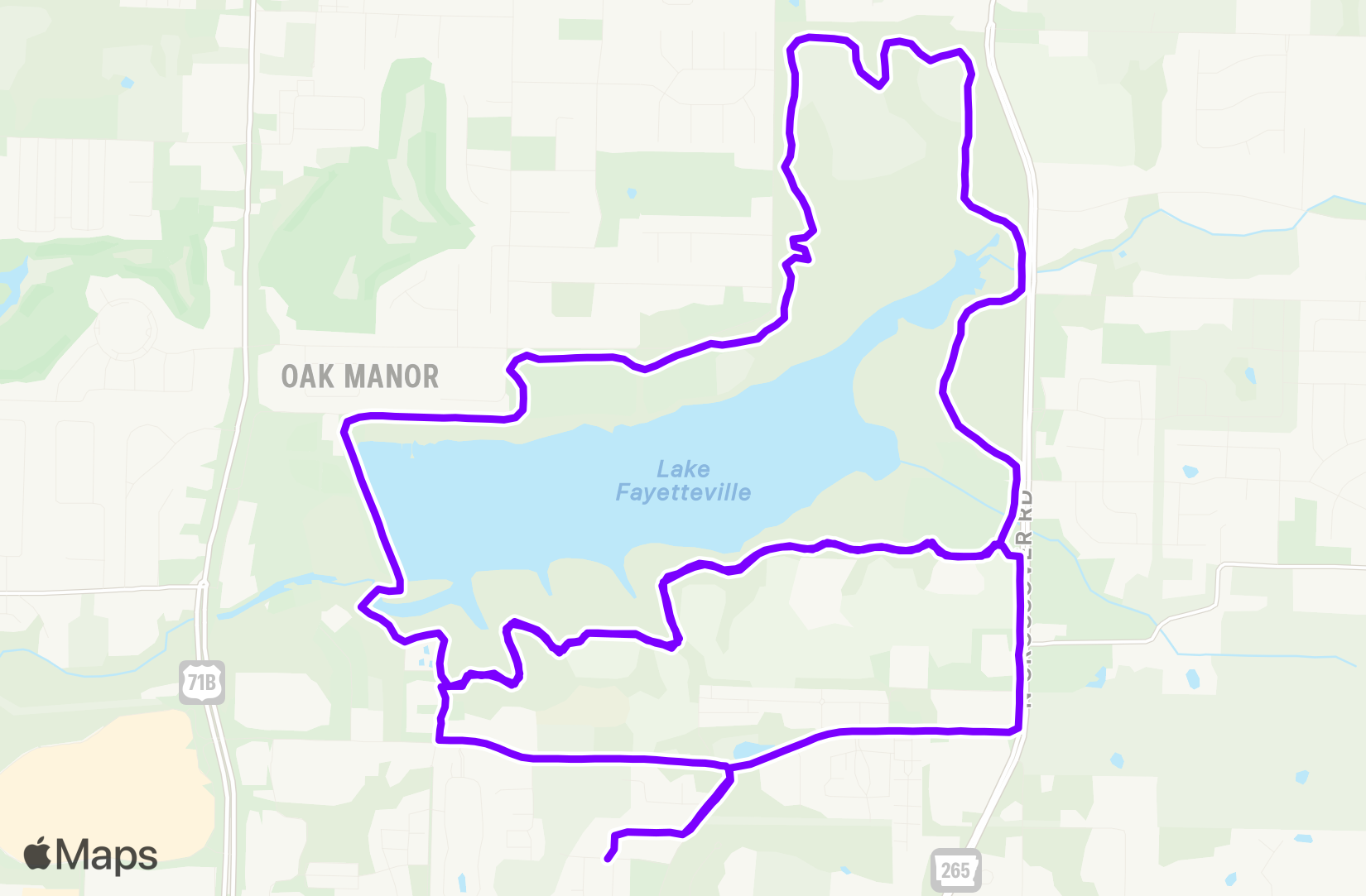 Run route map