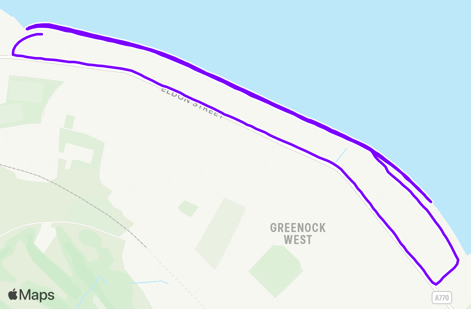 Run route map