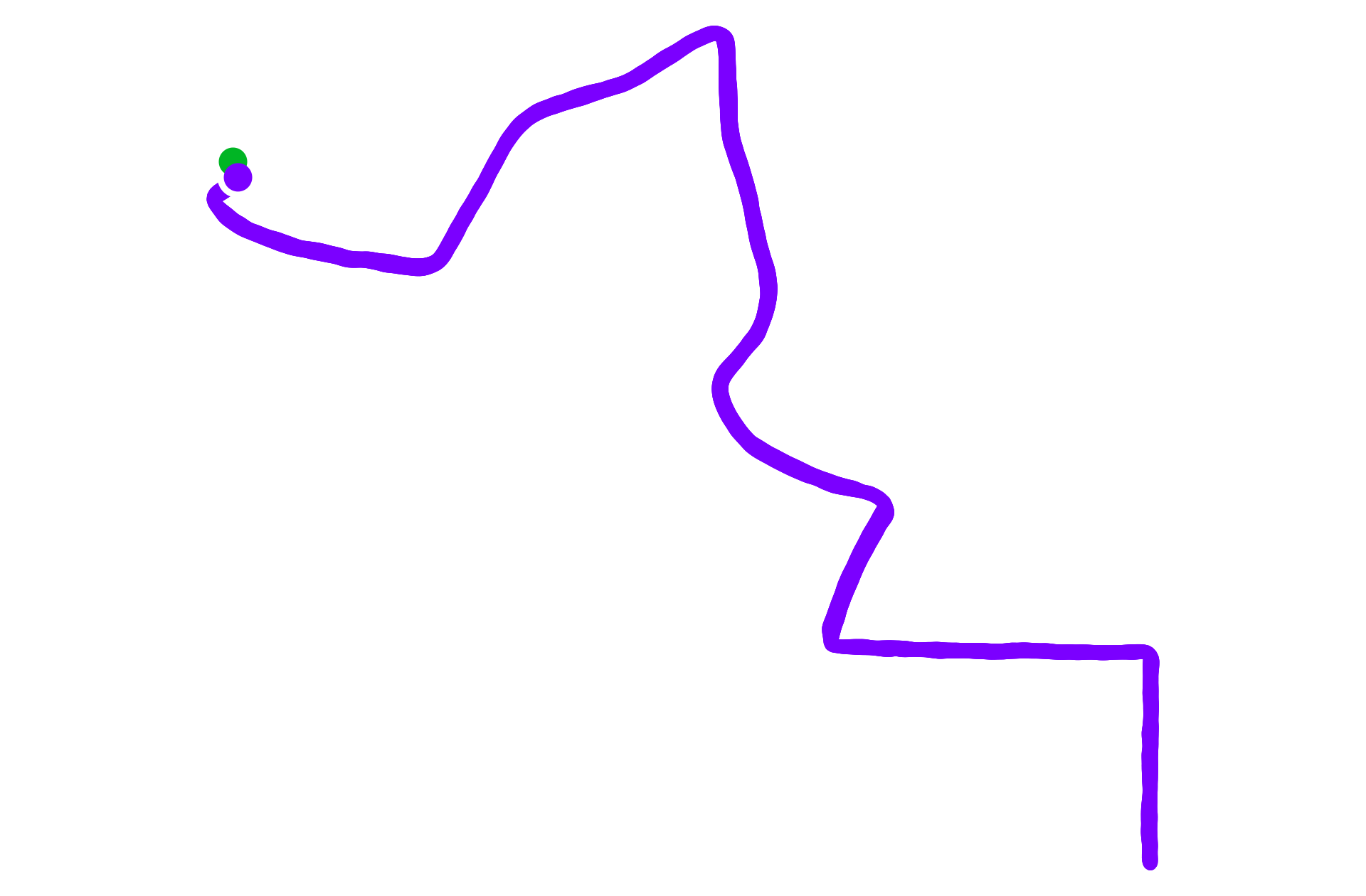 Run route map