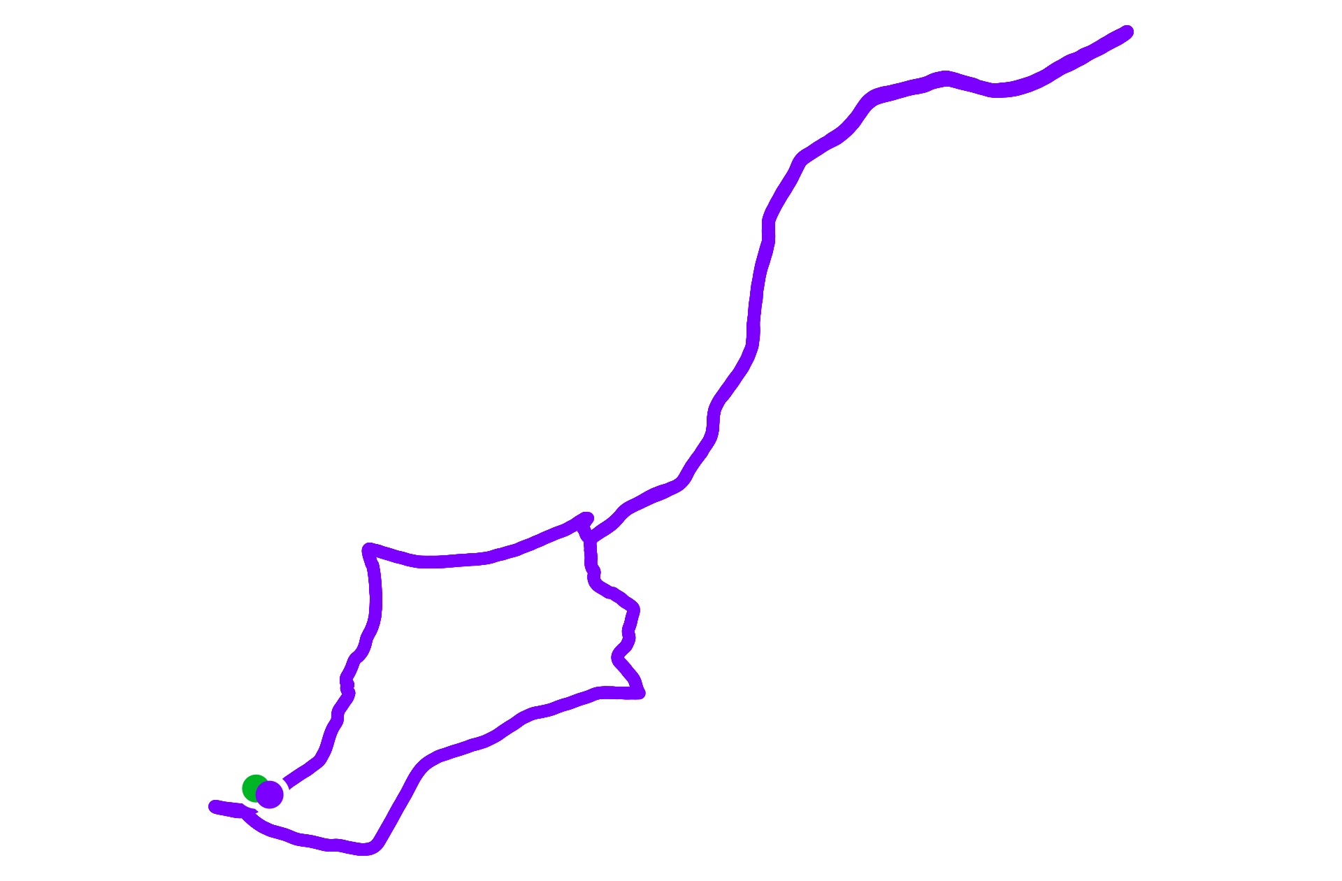 Run route map