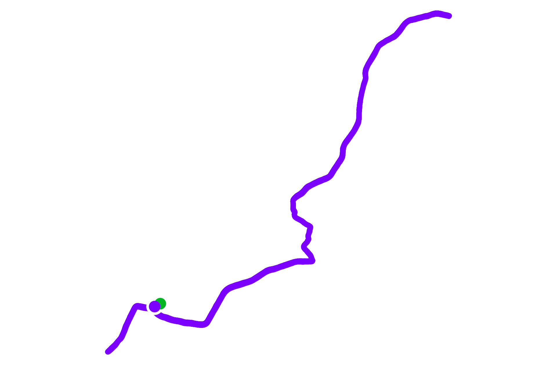 Run route map