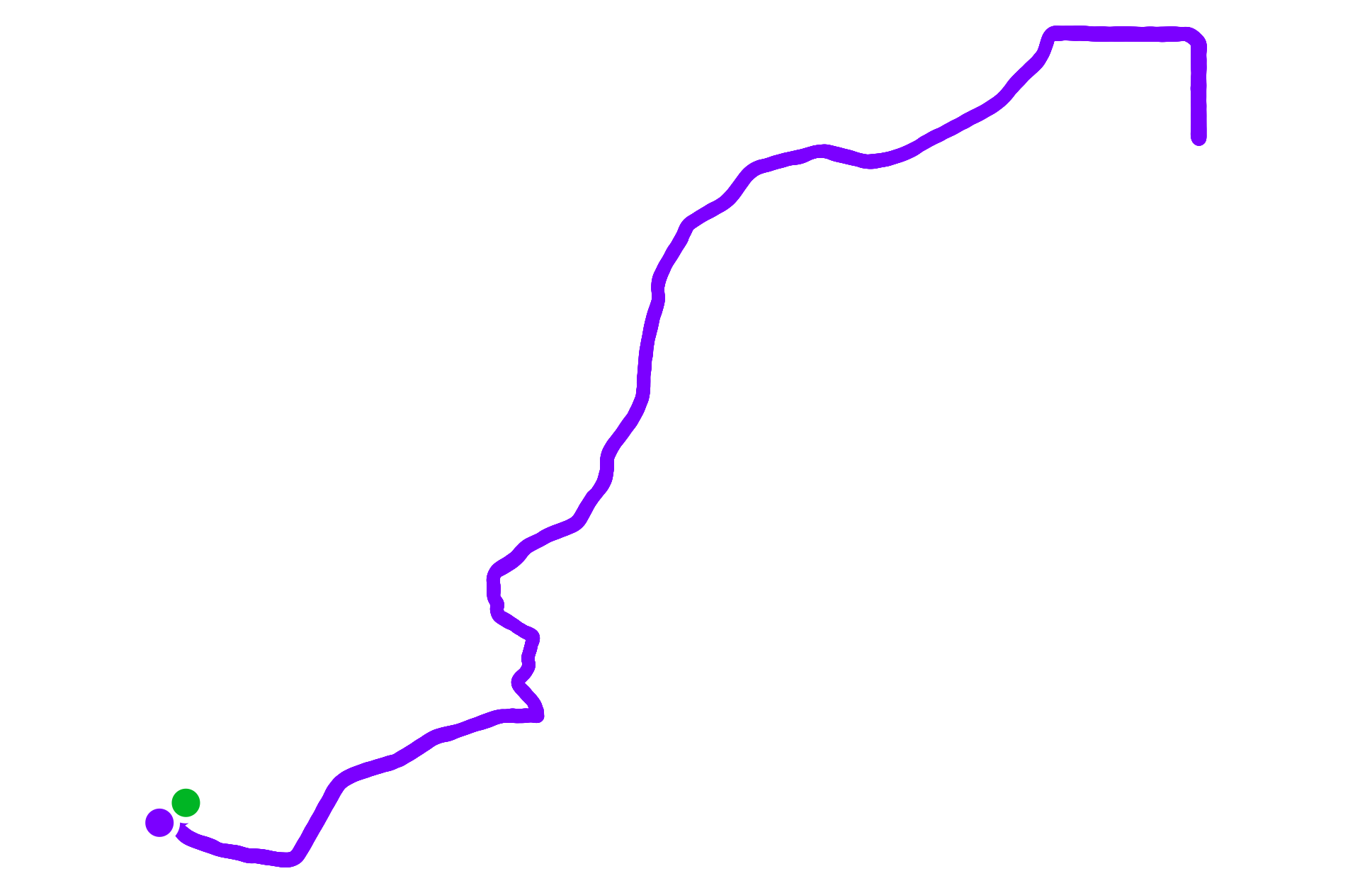 Run route map