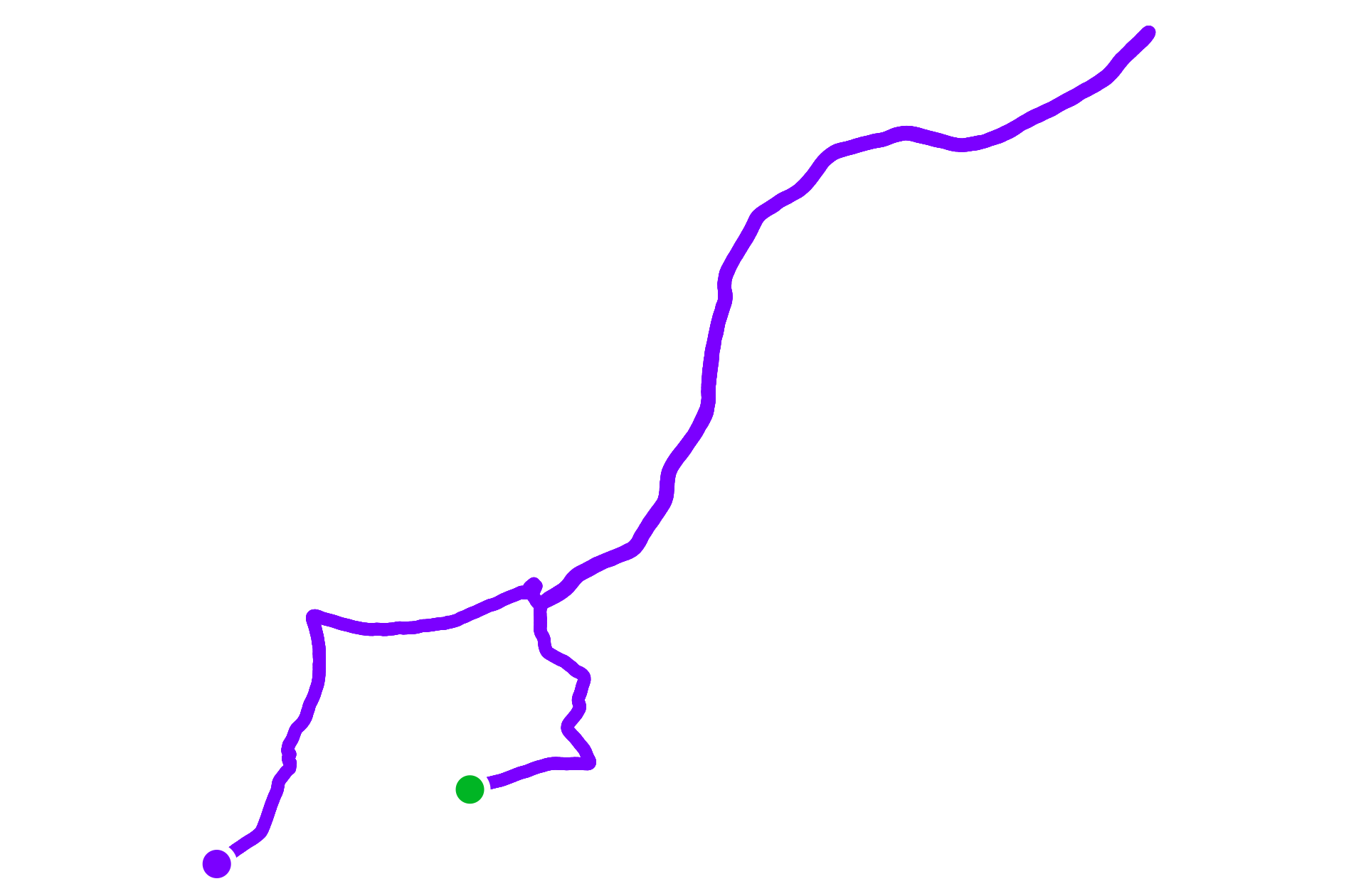 Run route map