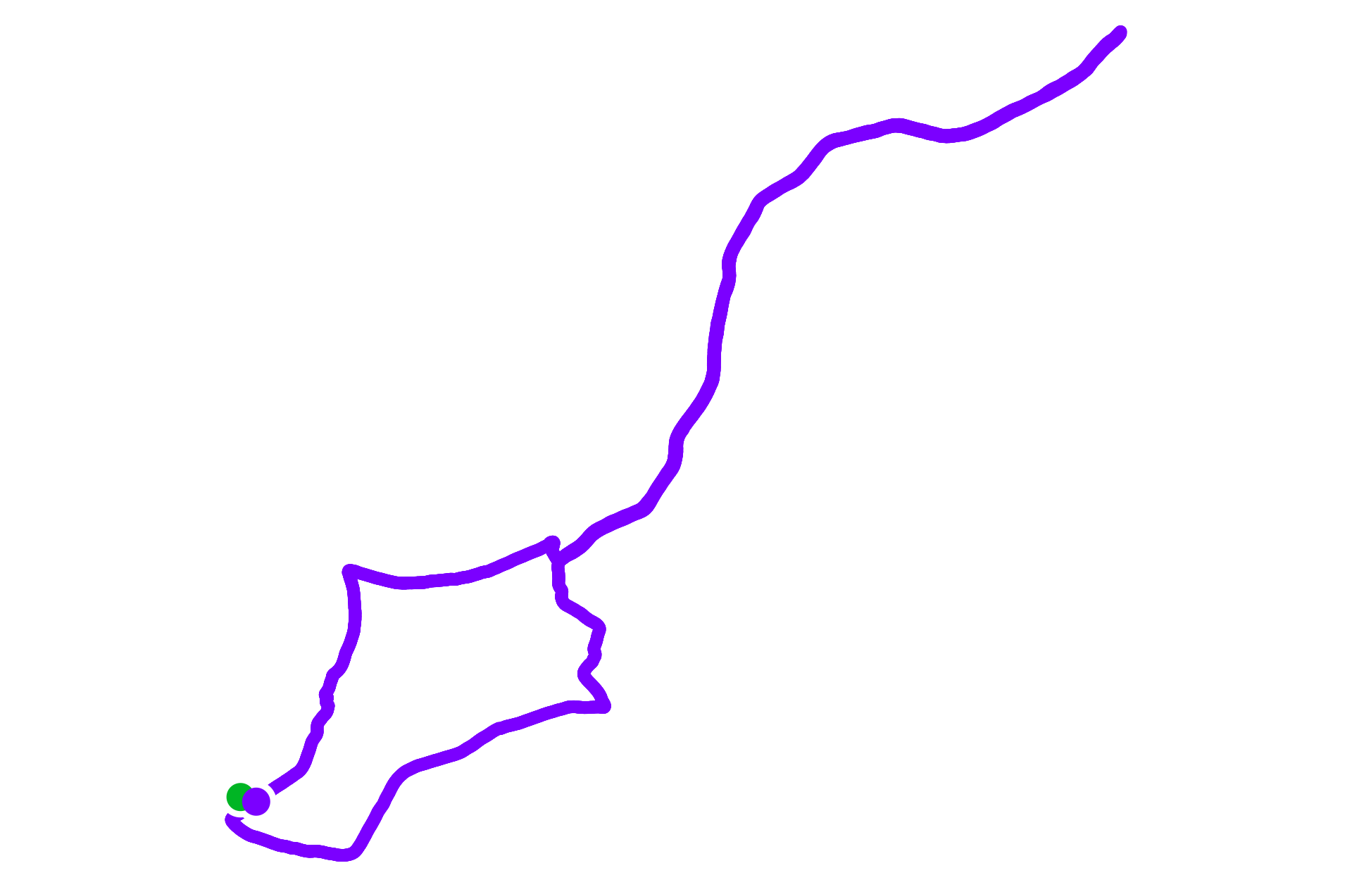 Run route map