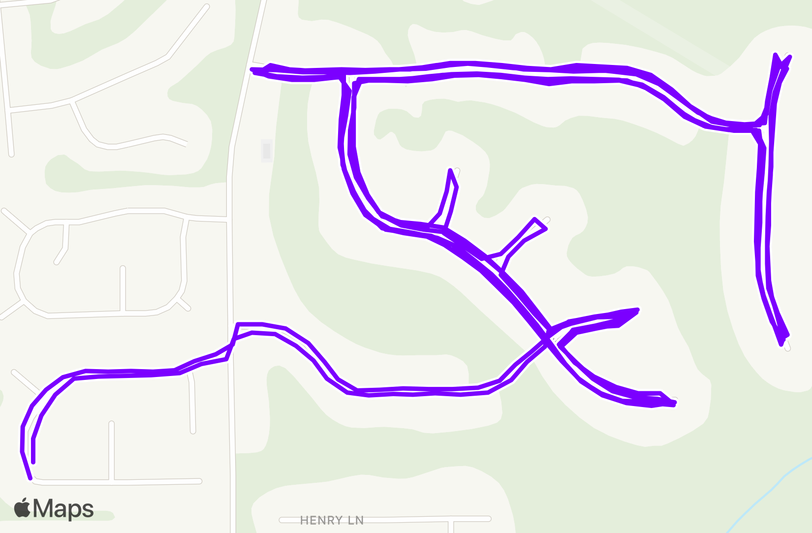 Run route map