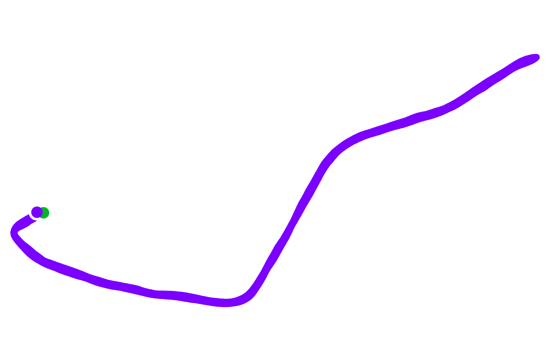 Run route map