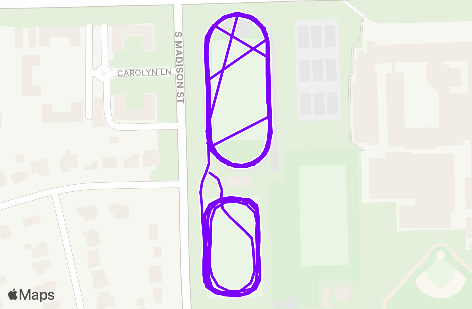 Run route map