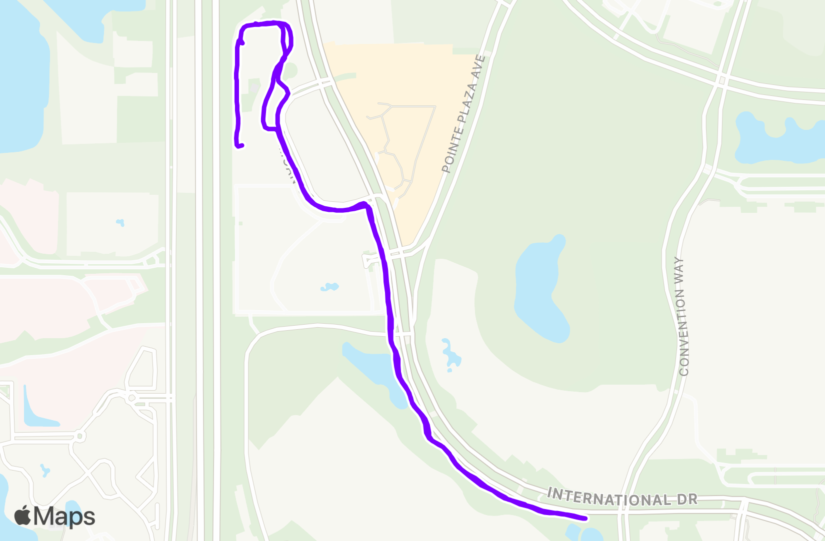 Run route map