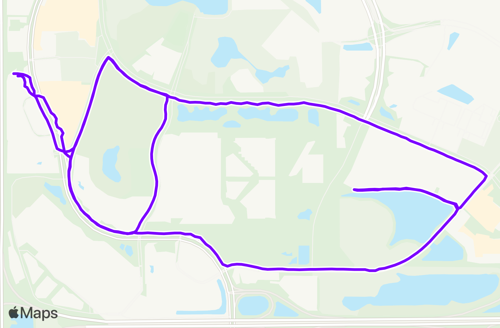 Run route map