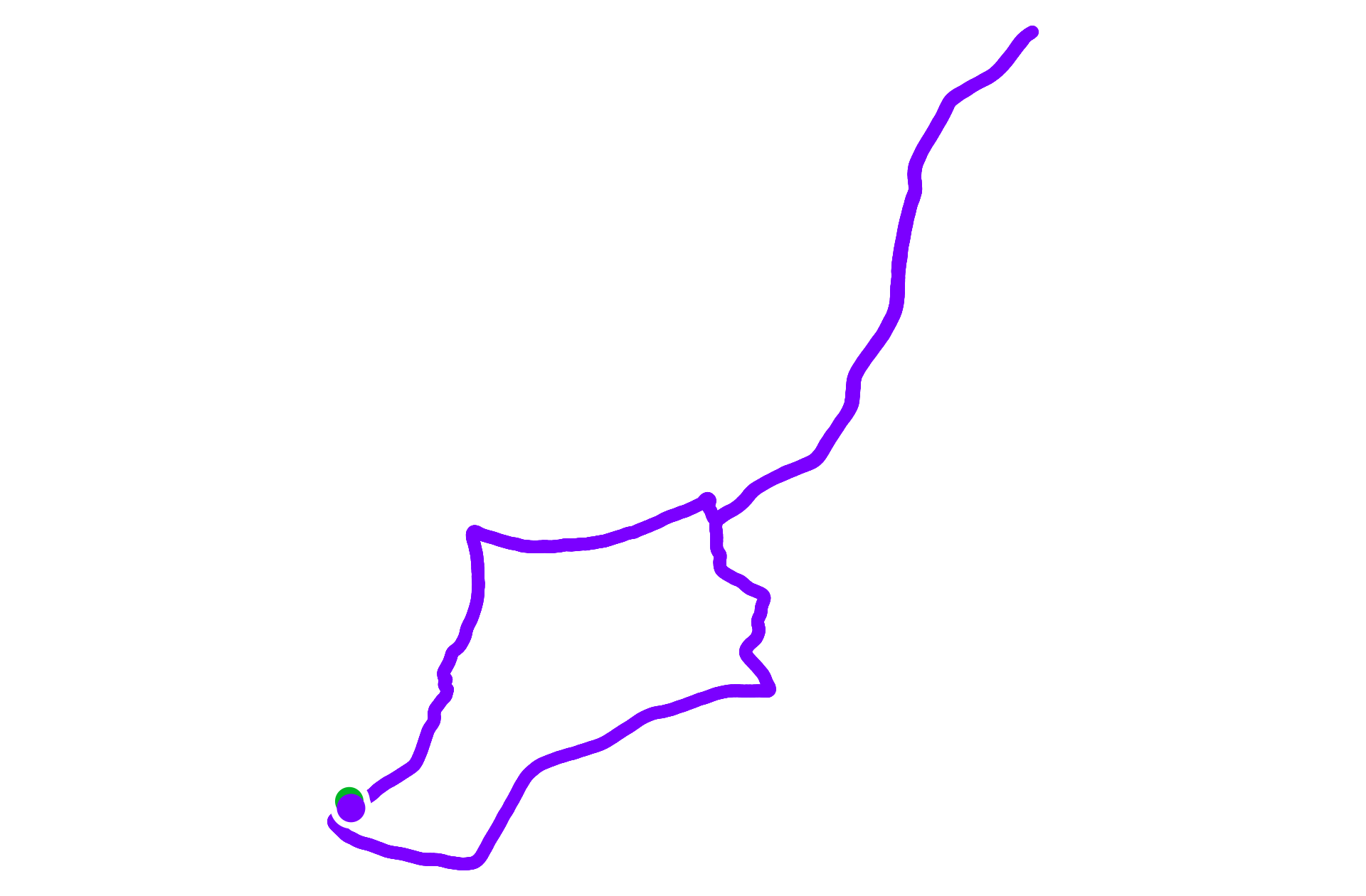 Run route map